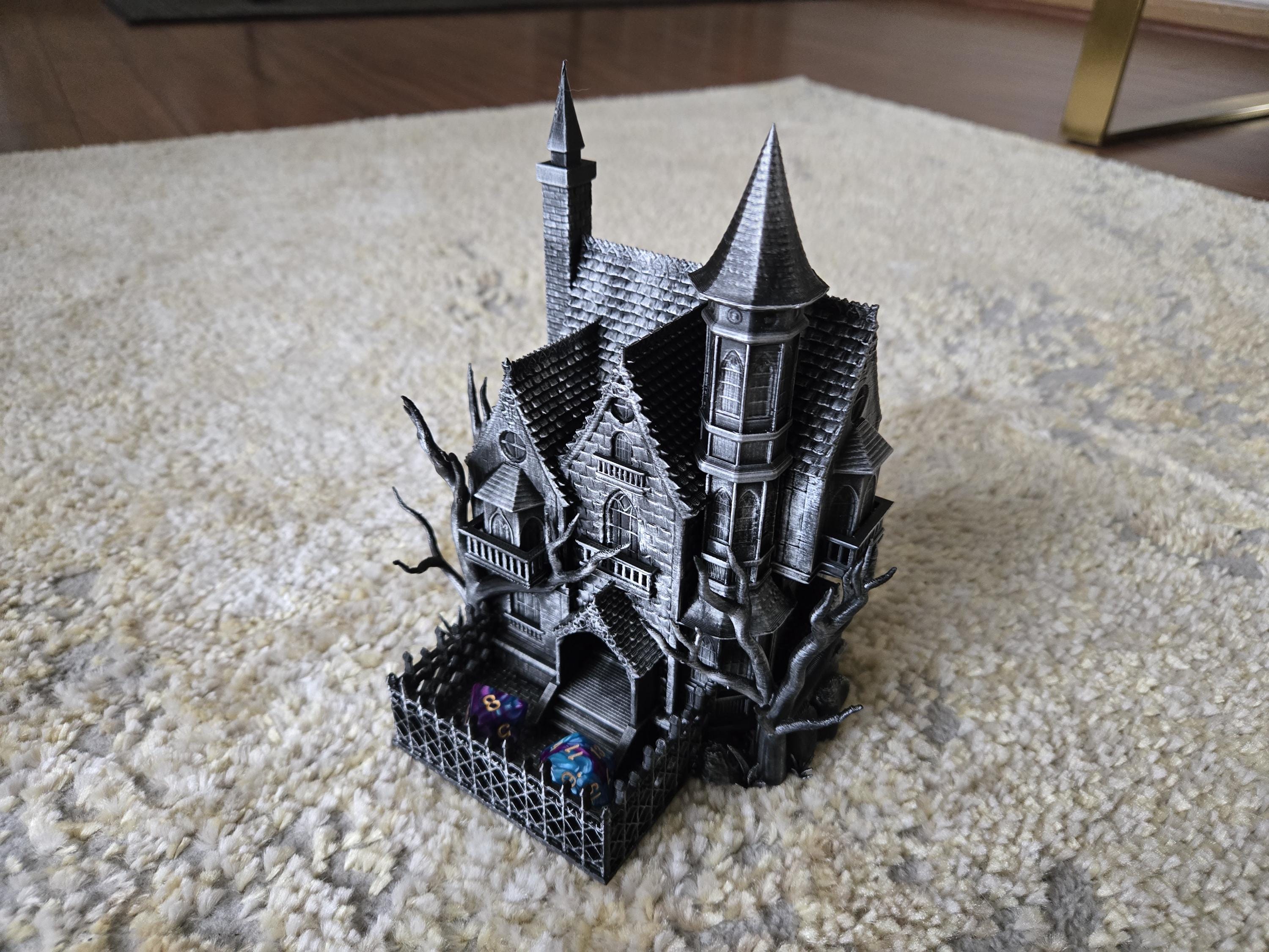 Haunted House Dice Tower tabletop dice tower