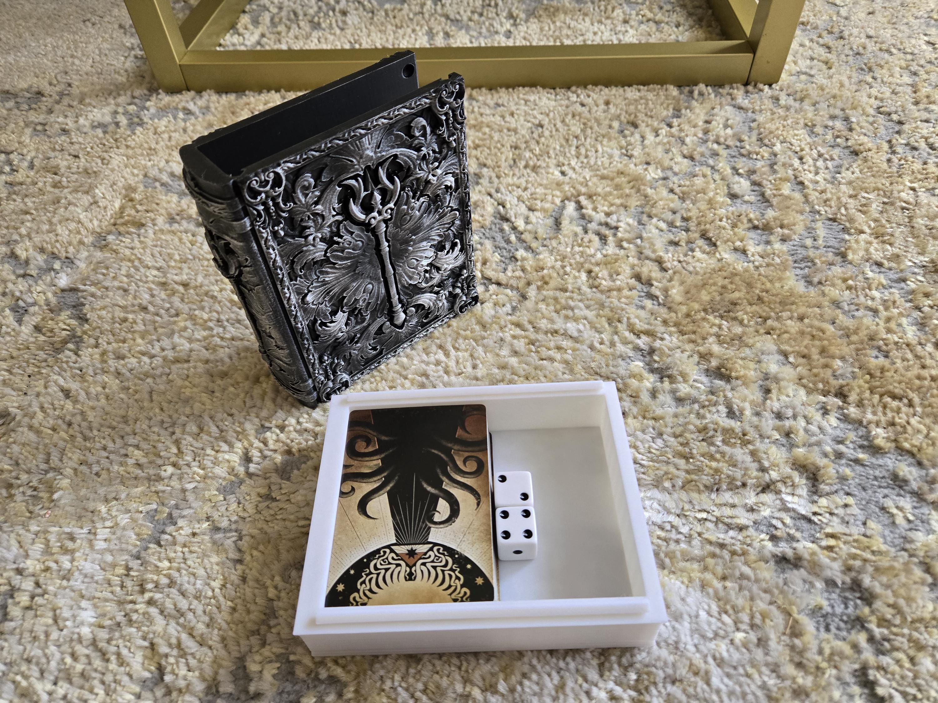Sorcerer Tome Tabletop tabletop card dice and miniature storage case