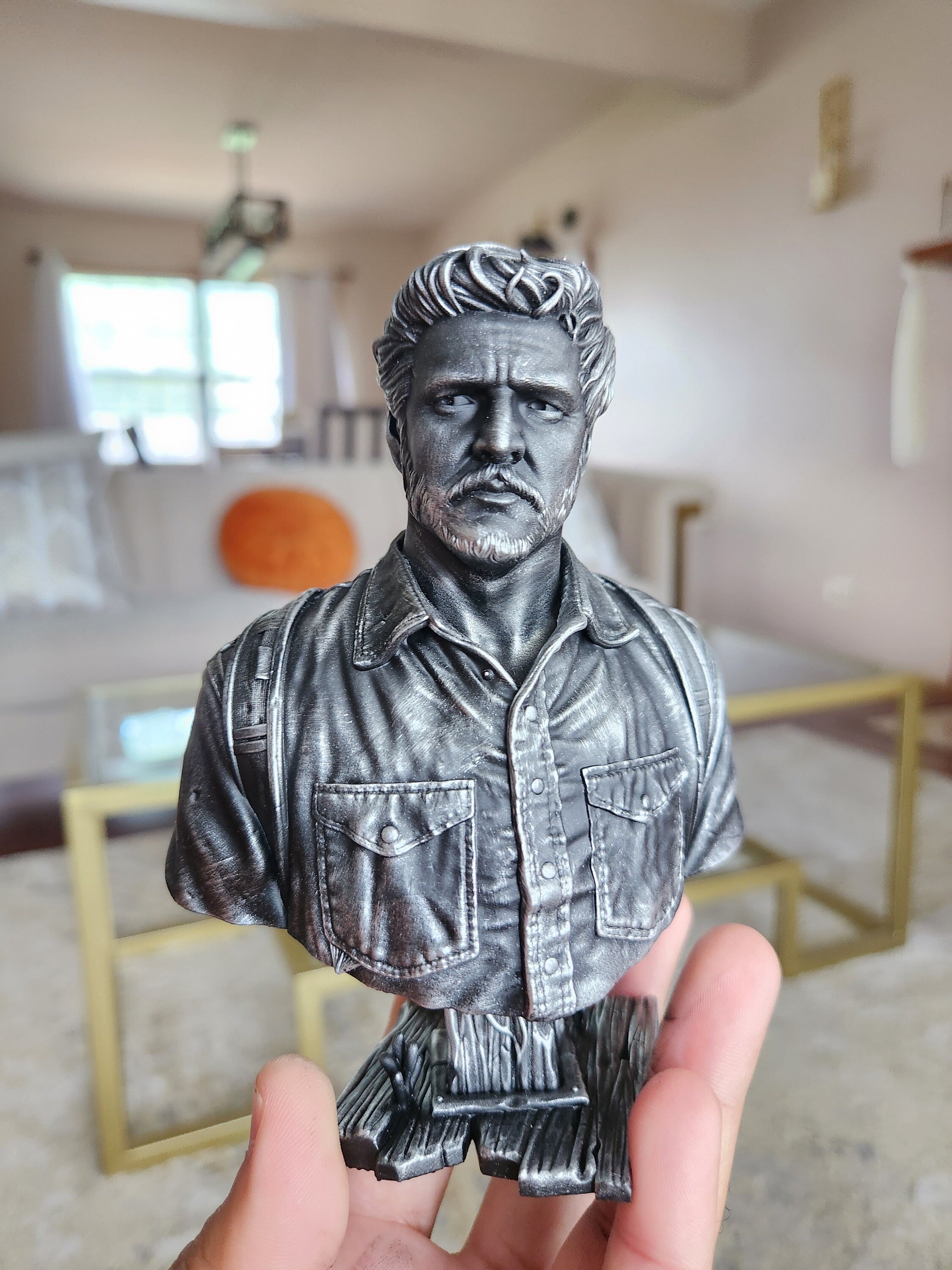Hand-painted joel miller bust – 5.5 inches tall collectible display figure