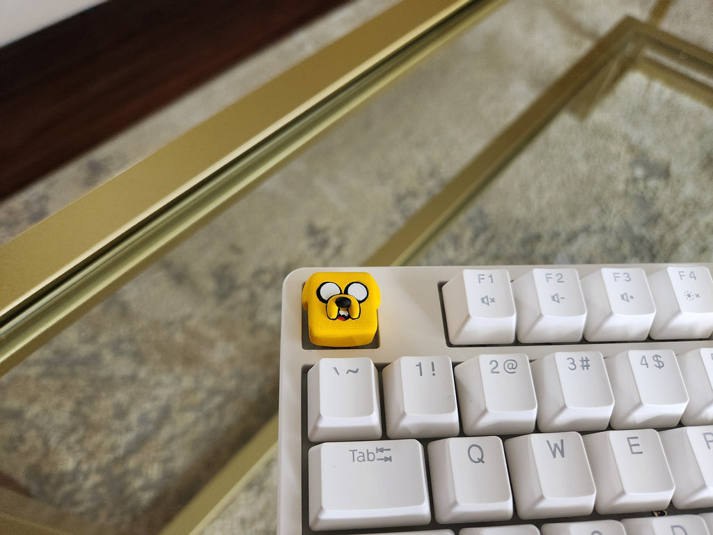 Hand-Painted Adventure Time Jake Artisan Keycap for mechanical keyboard