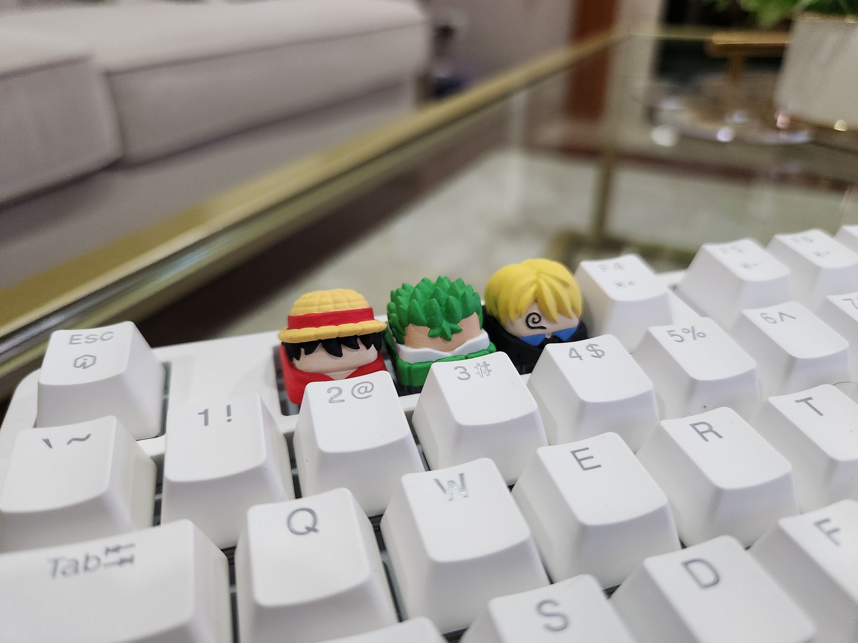 Hand-painted anime-inspired Hiko3D artisan keycap