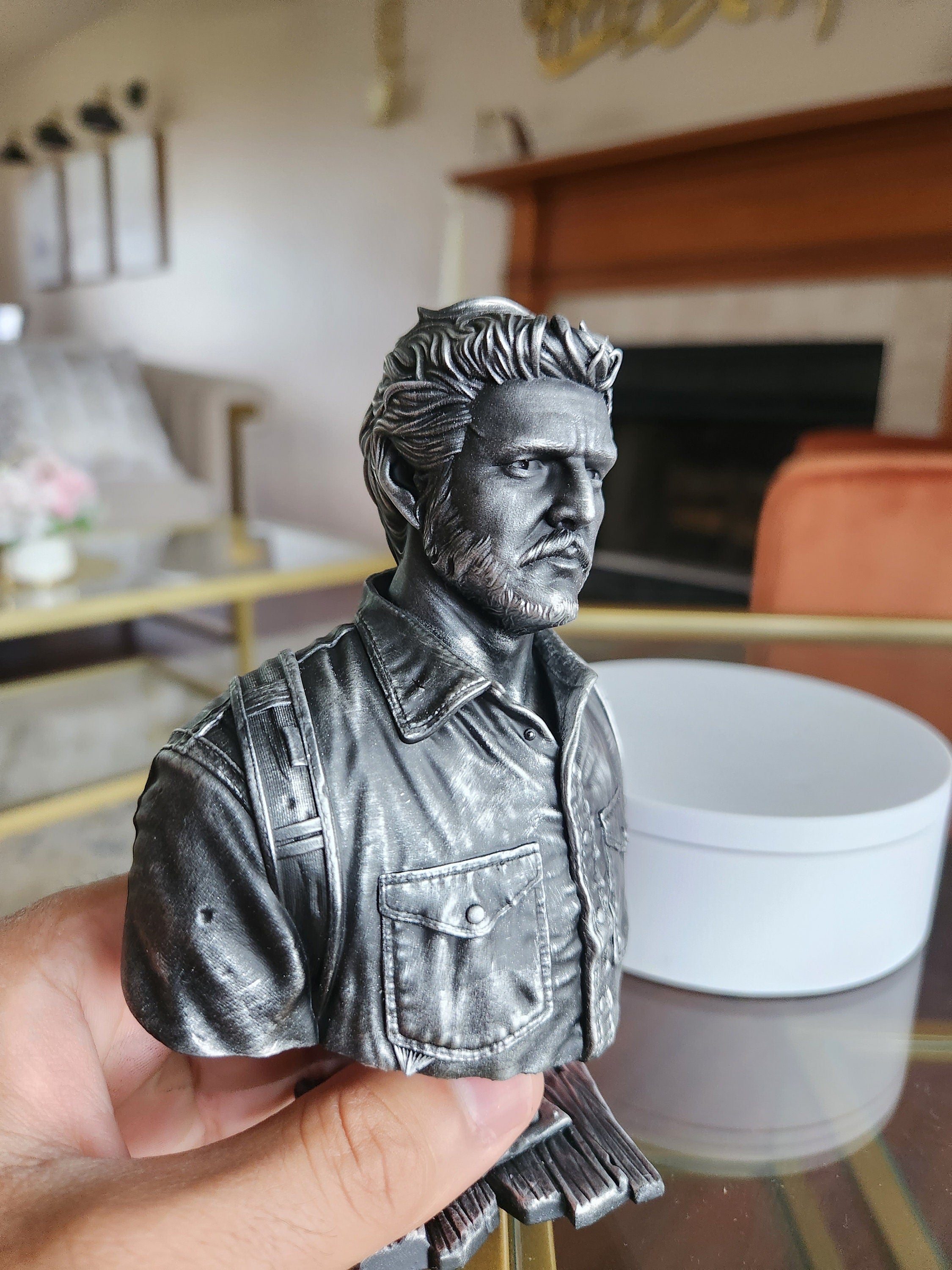 Hand-painted joel miller bust – 5.5 inches tall collectible display figure