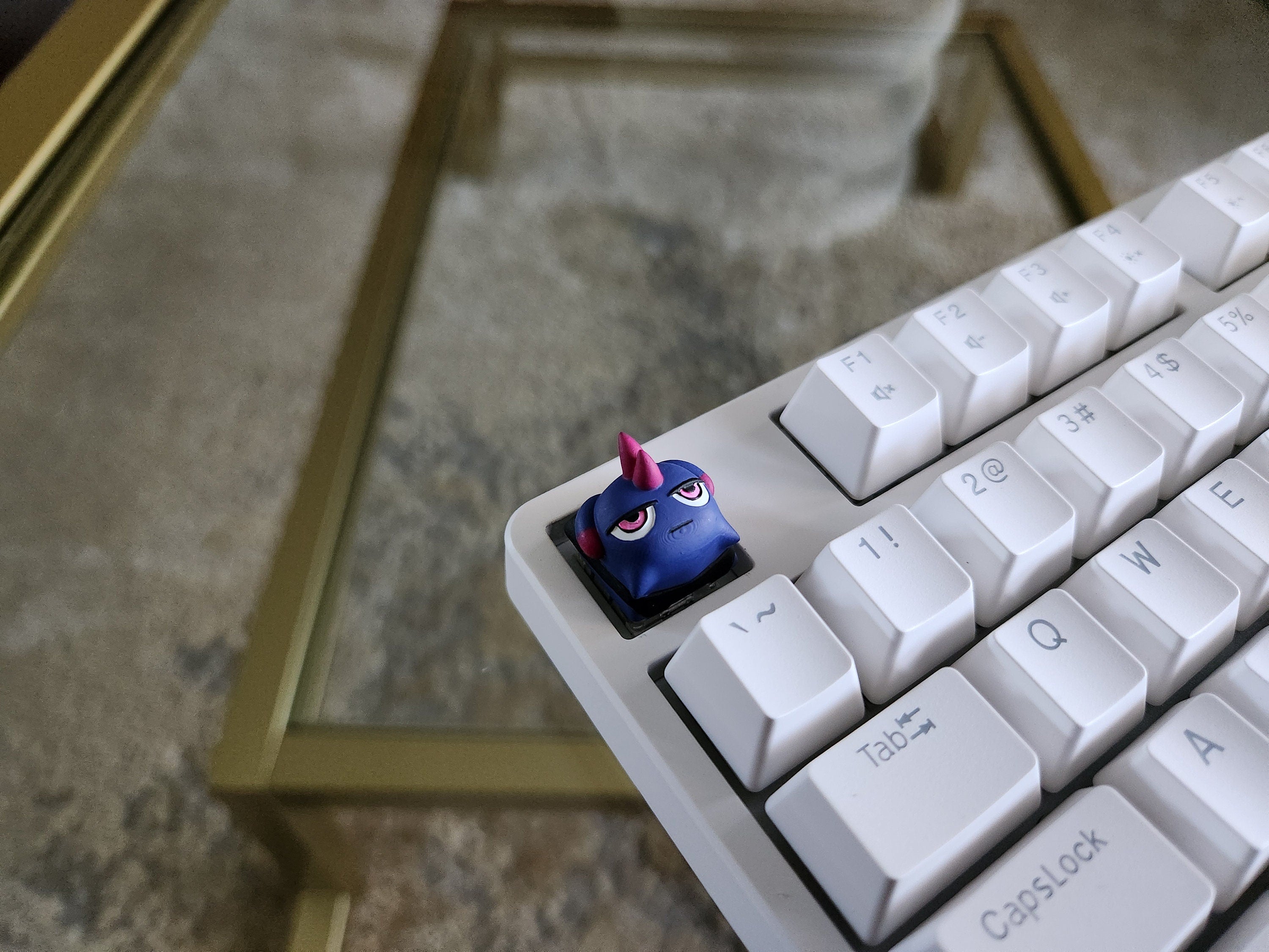 Hand-Painted Palworld Depresso Video Game Artisan Keycap for mechanical keyboard