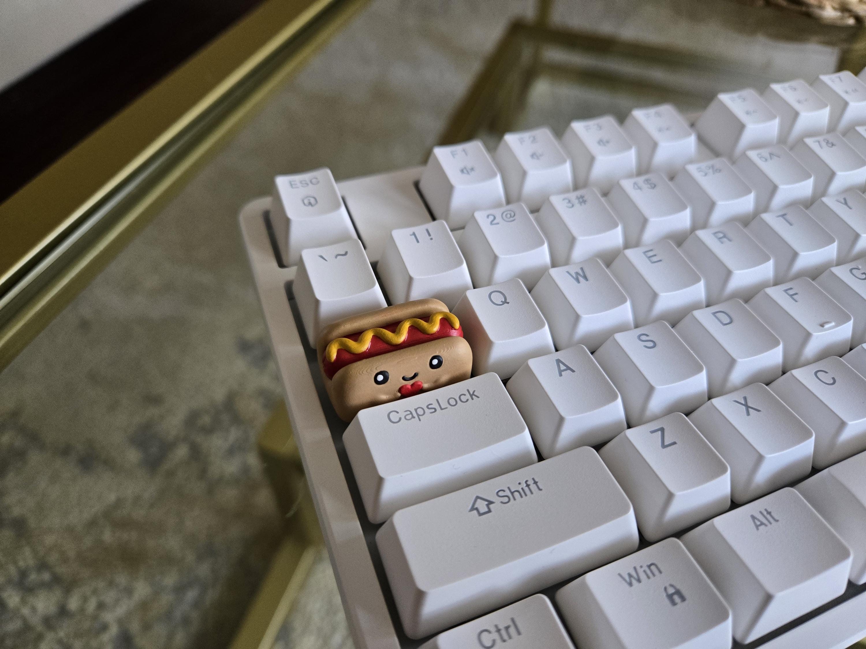 Hand-Painted Hotdog Food Artisan Keycap for mechanical keyboard