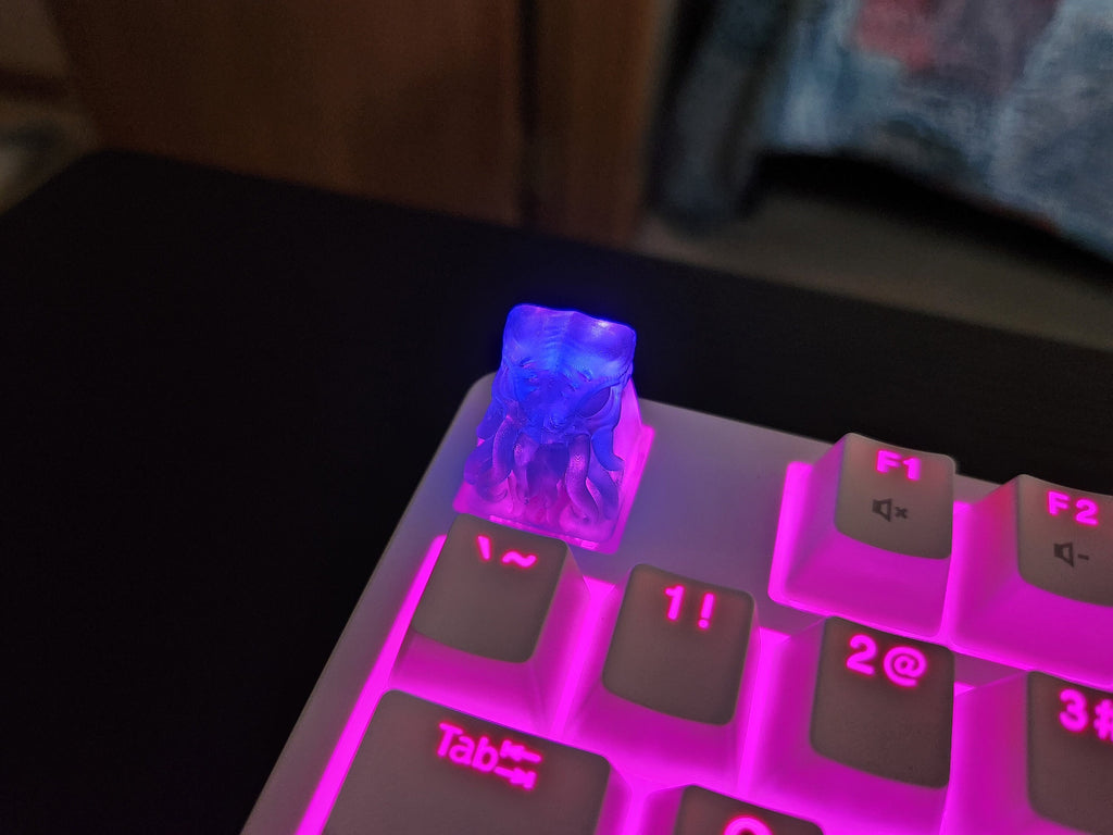 Clear Cthulu Artisan Keycap for mechanical keyboard