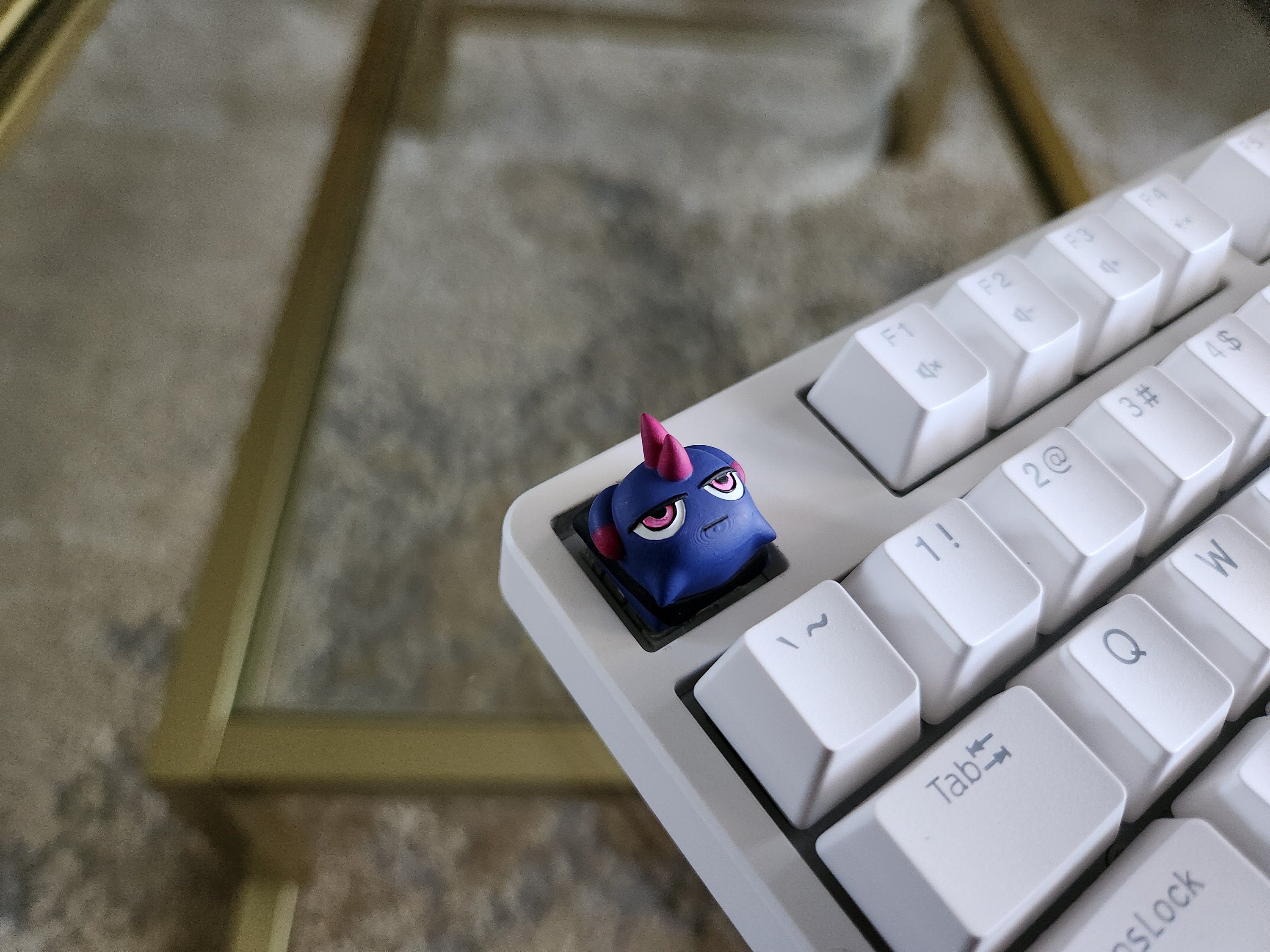 Hand-Painted Palworld Depresso Video Game Artisan Keycap for mechanical keyboard