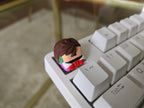 Hand-Painted Anime Momo Artisan Keycap for mechanical keyboard