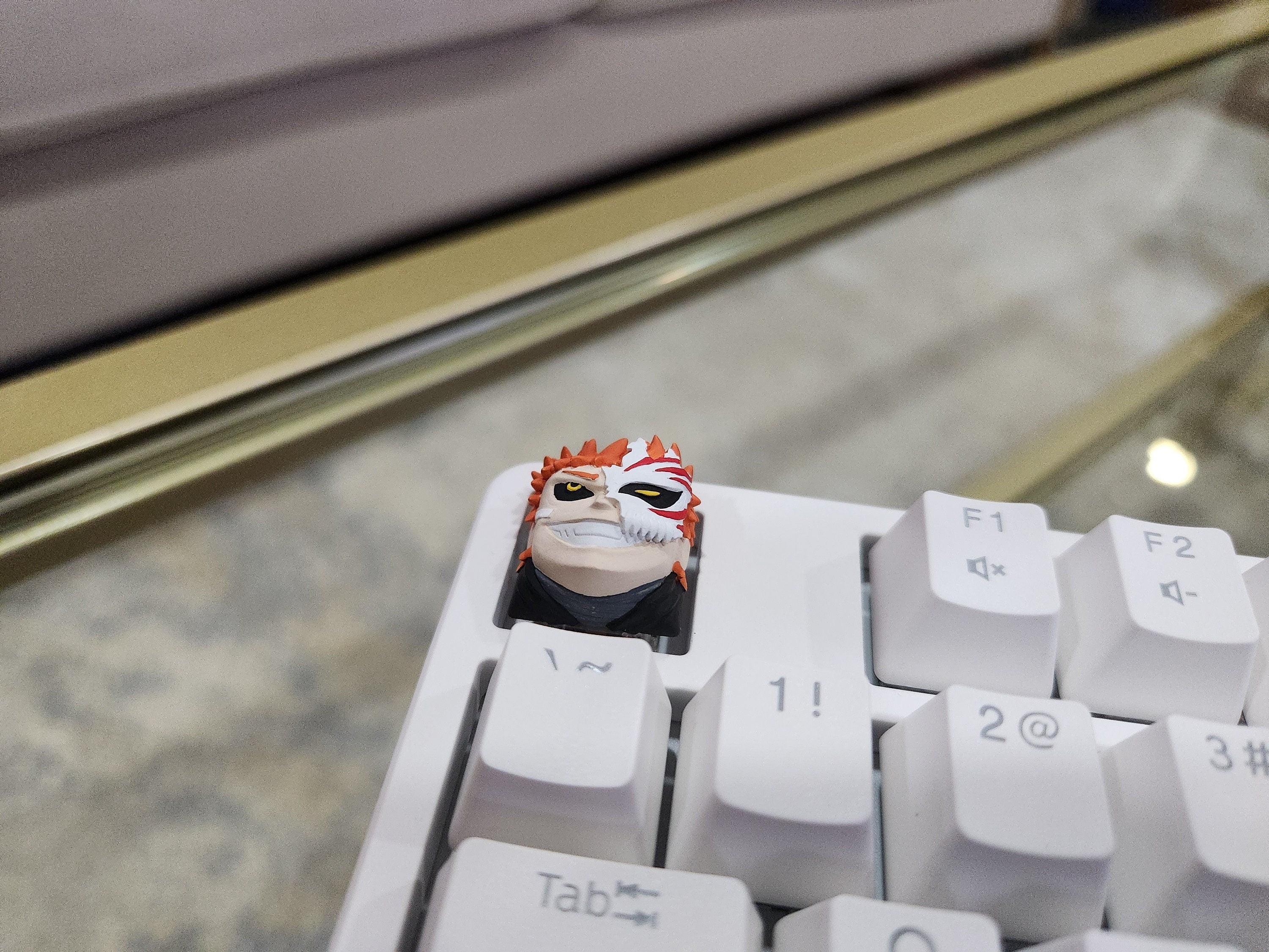 Hand-painted anime character artisan keycap for mechanical keyboard
