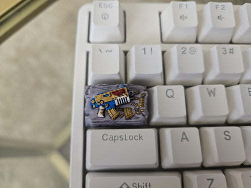 Deepsea Riveter Keycap – hand painted artisan keycap for mechanical keyboard – view 2