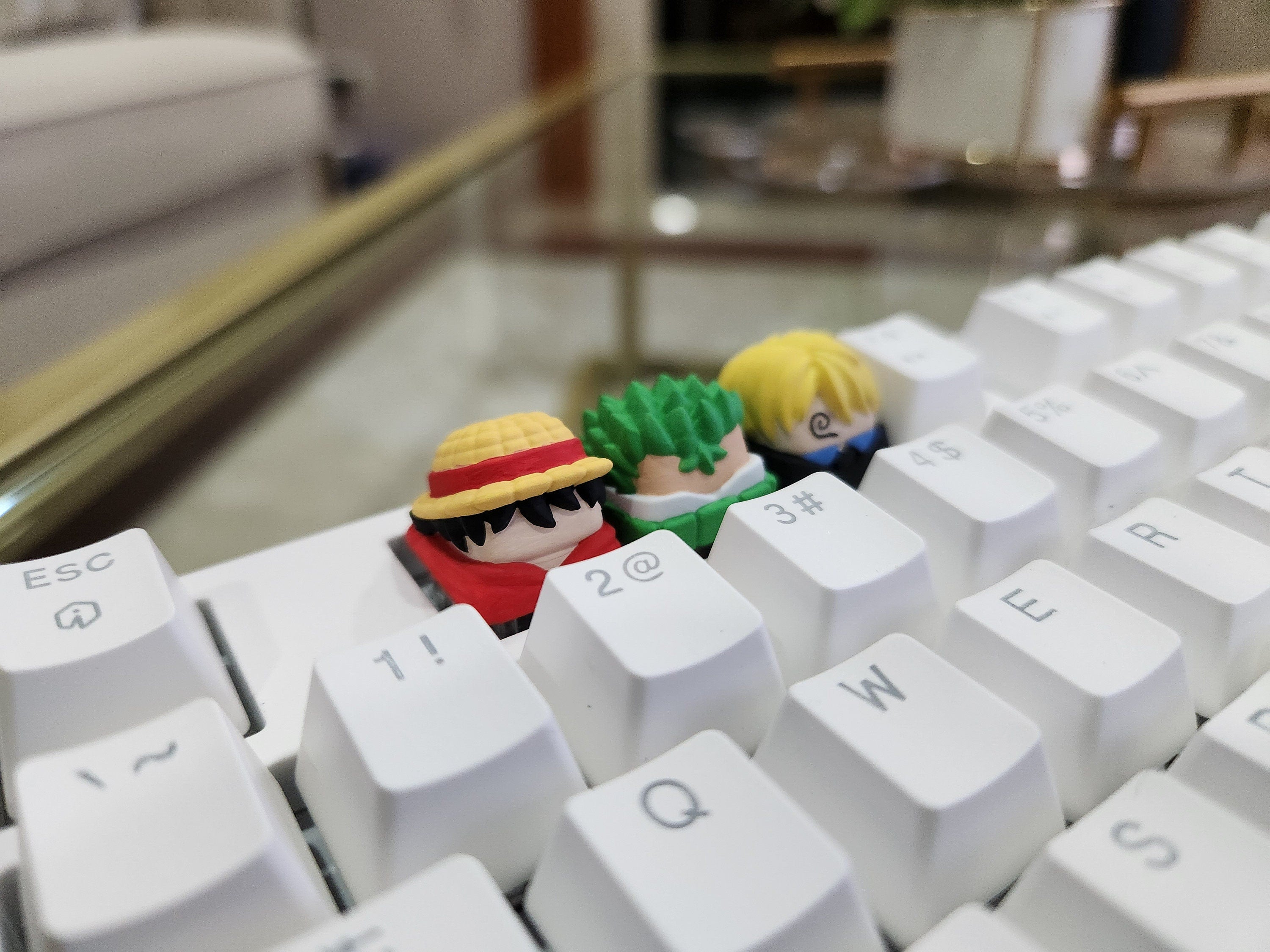 Hand-painted anime-inspired Hiko3D artisan keycap