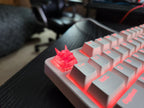 Clear Japanese Oni Mask Artisan Keycap for mechanical keyboard