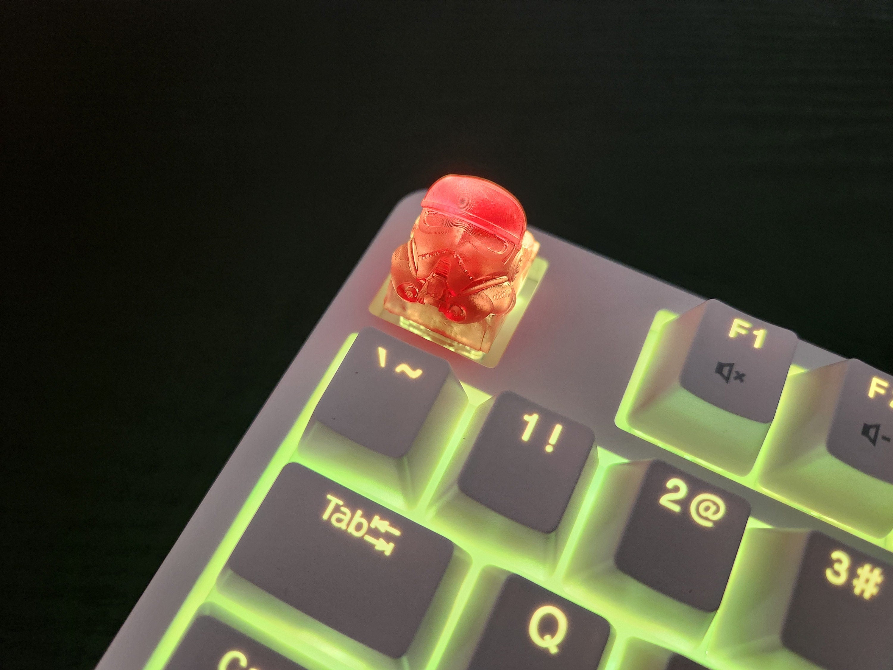 Clear Trooper Artisan Keycap for mechanical keyboard