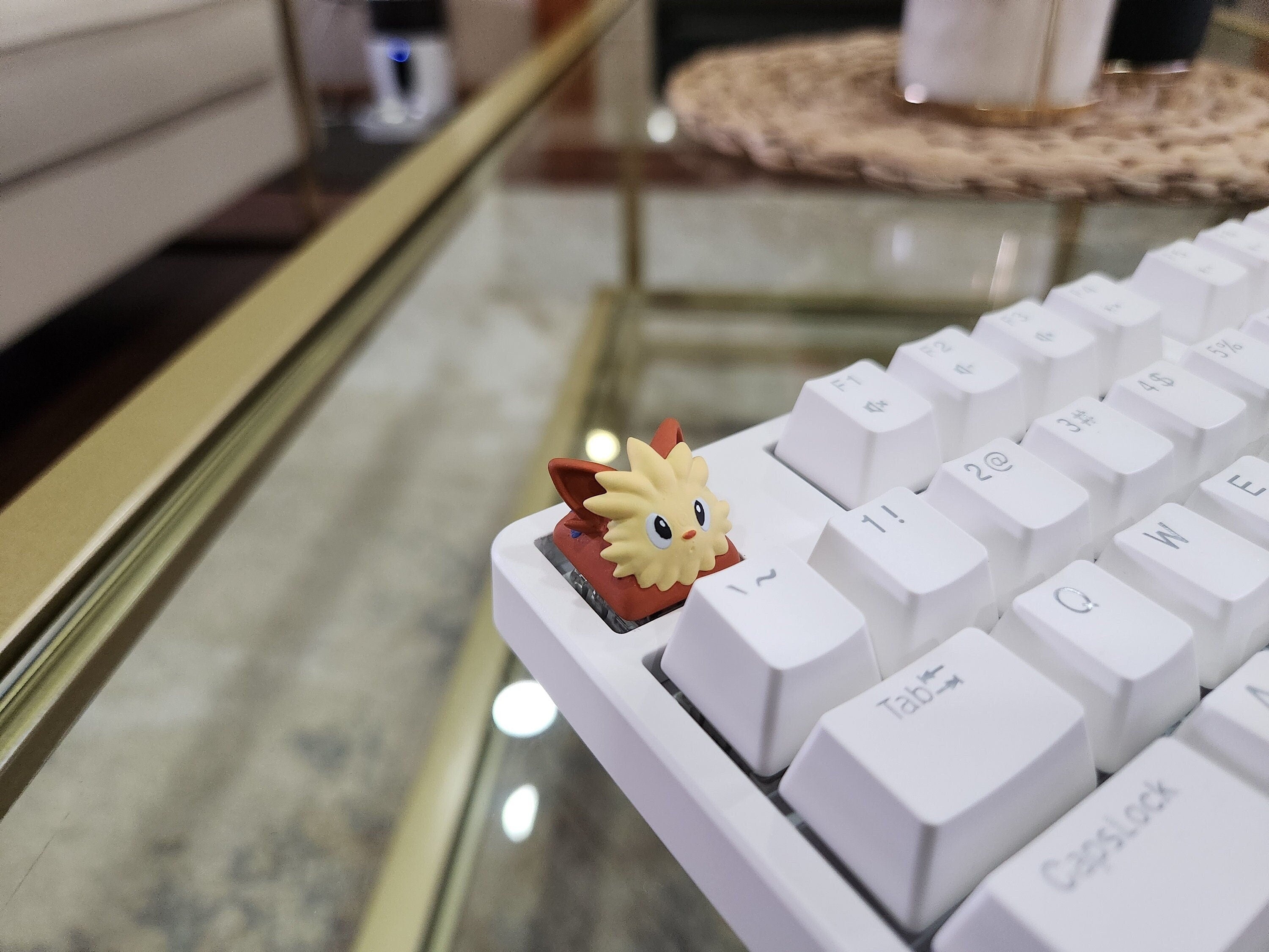 Hand-Painted Lillipup Artisan Keycap for mechanical keyboard