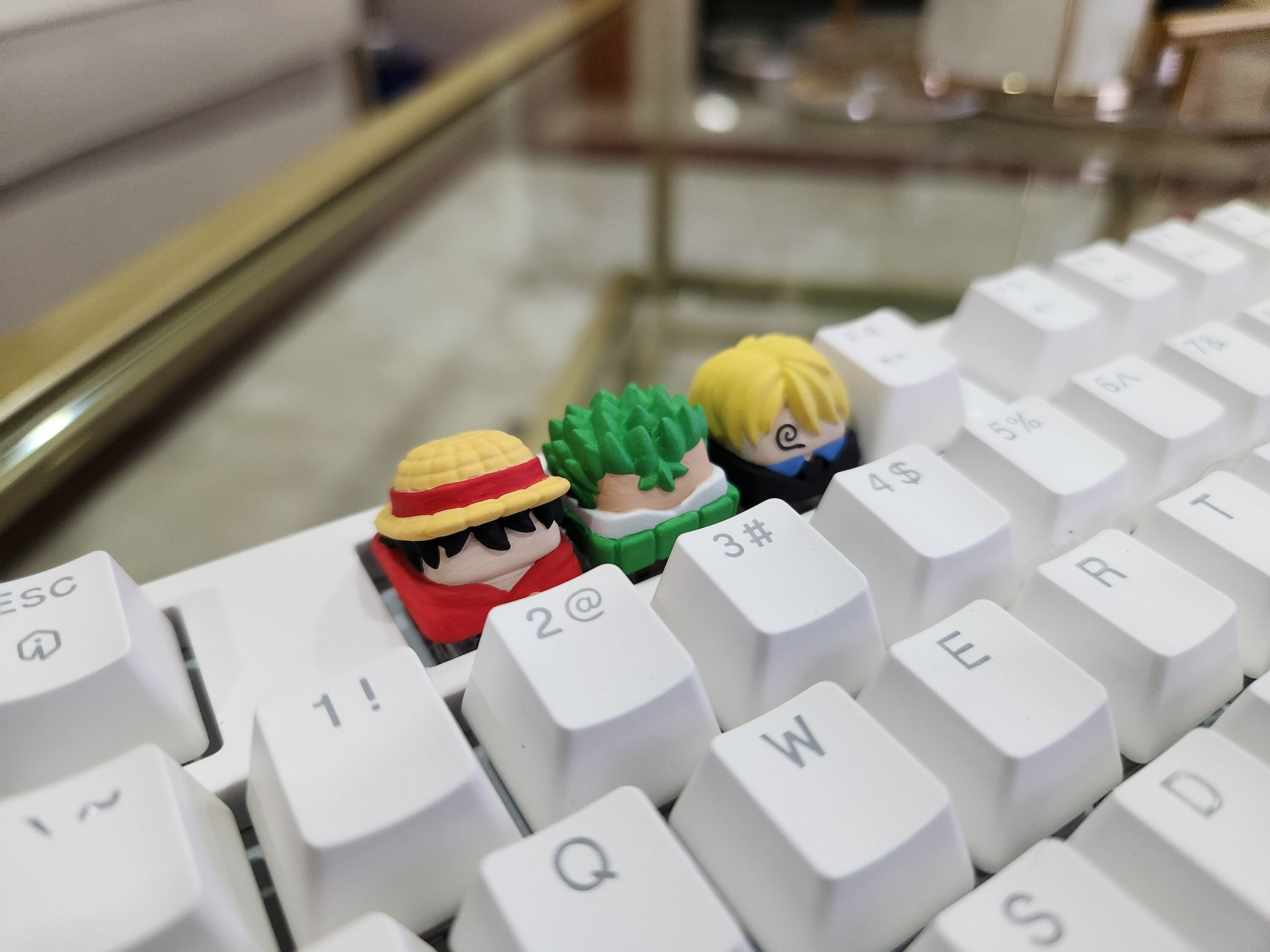 Hand-painted anime-inspired Hiko3D artisan keycap