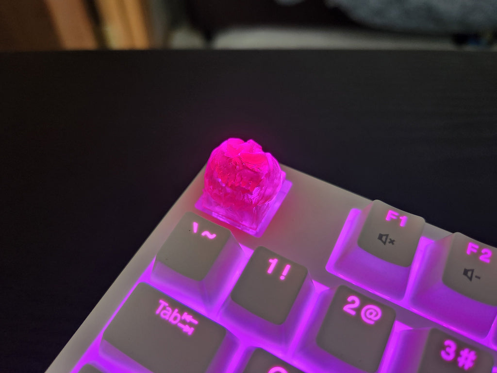 Clear Hollow Pumpkin Artisan Keycap for mechanical keyboard