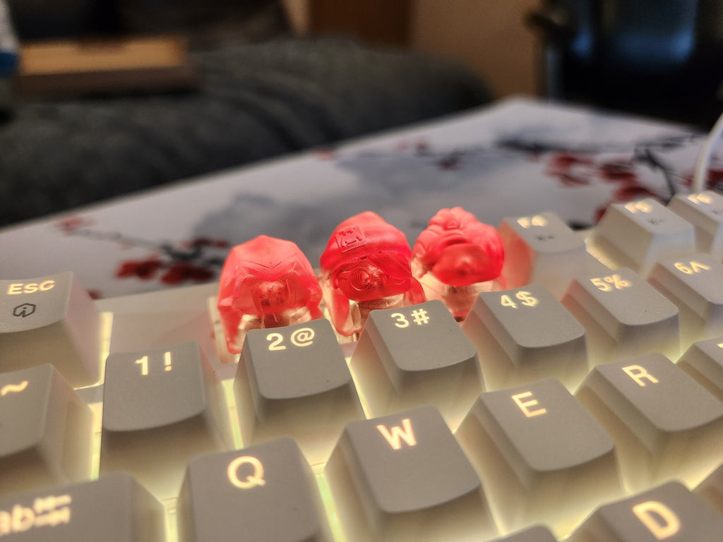 Clear Video Game Artisan Keycap for mechanical keyboard