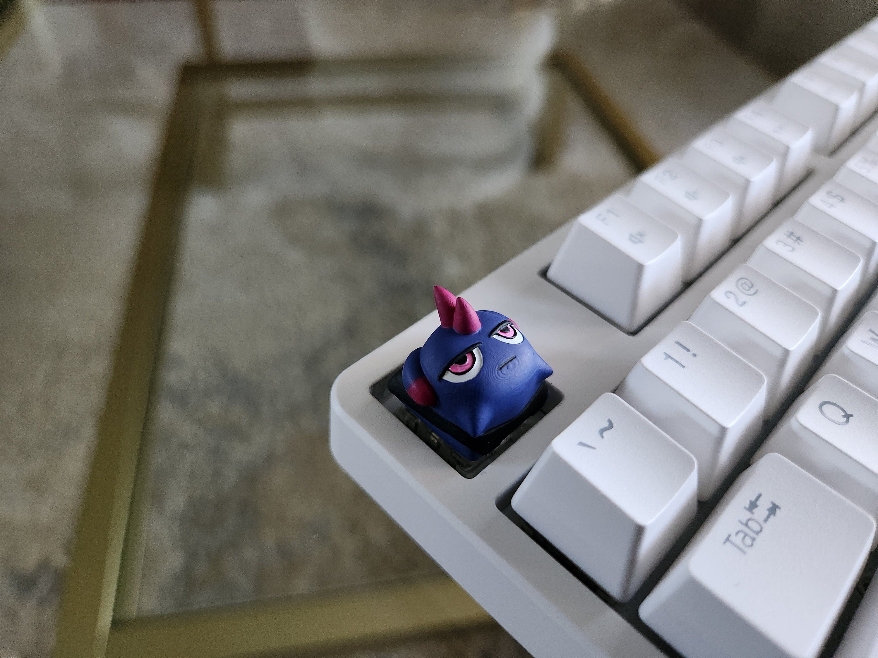 Hand-Painted Palworld Depresso Video Game Artisan Keycap for mechanical keyboard