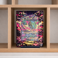 Custom M Rayquaza EX 105/108 Card Holder – UV Printed 3D Textured Display Case – Premium TCG Protector (Card Not Included) handcrafted collectible