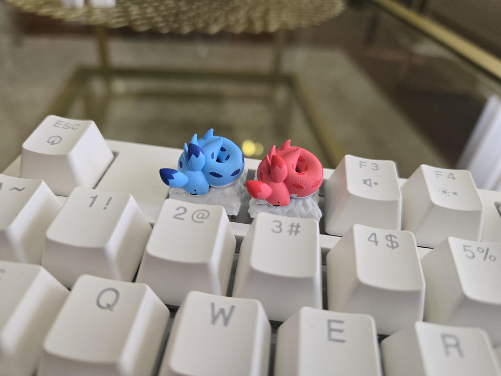 Hand-Painted Palworld Chillet Video Game Artisan Keycap for mechanical keyboard