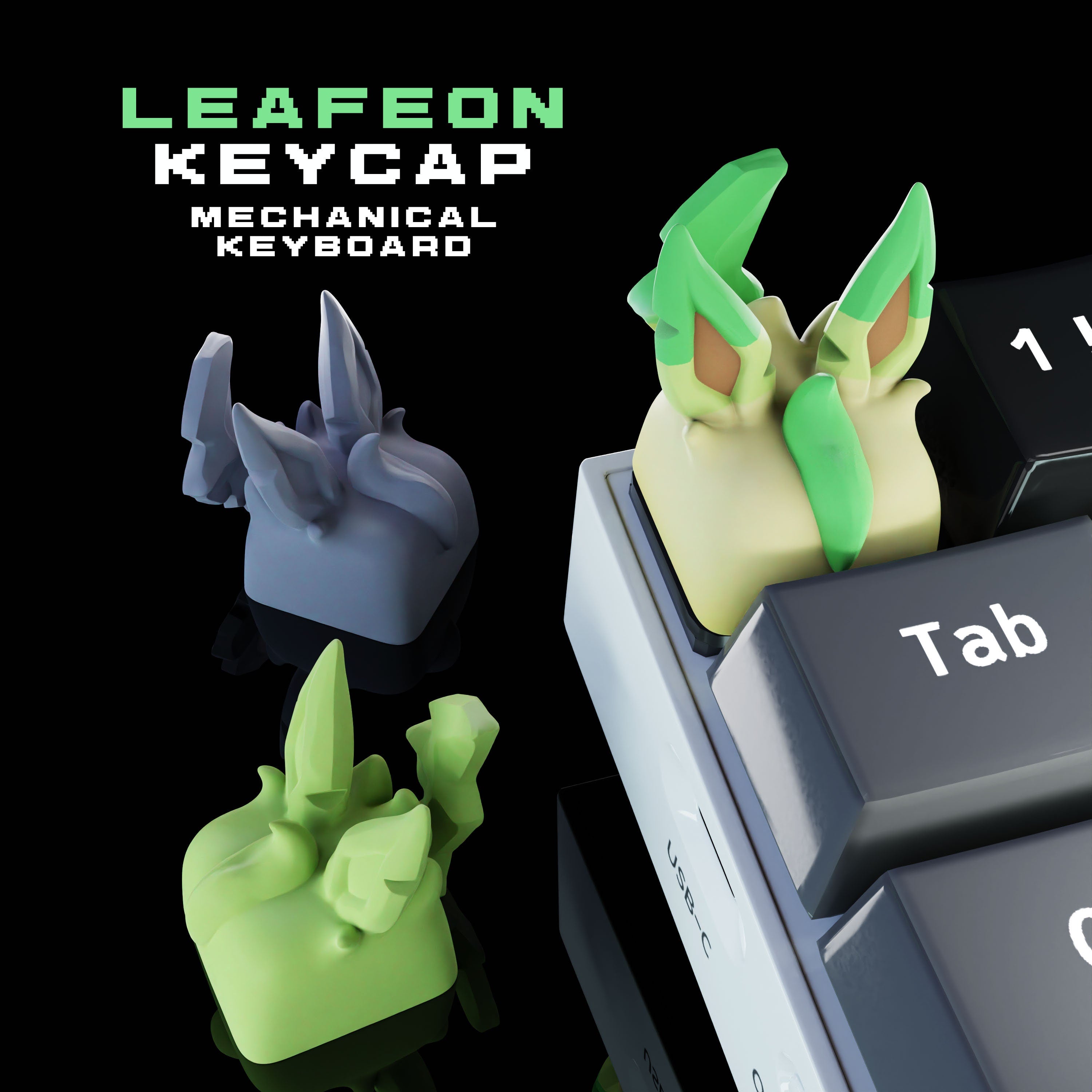 Hand-Painted Anime Artisan Keycaps for mechanical keyboard