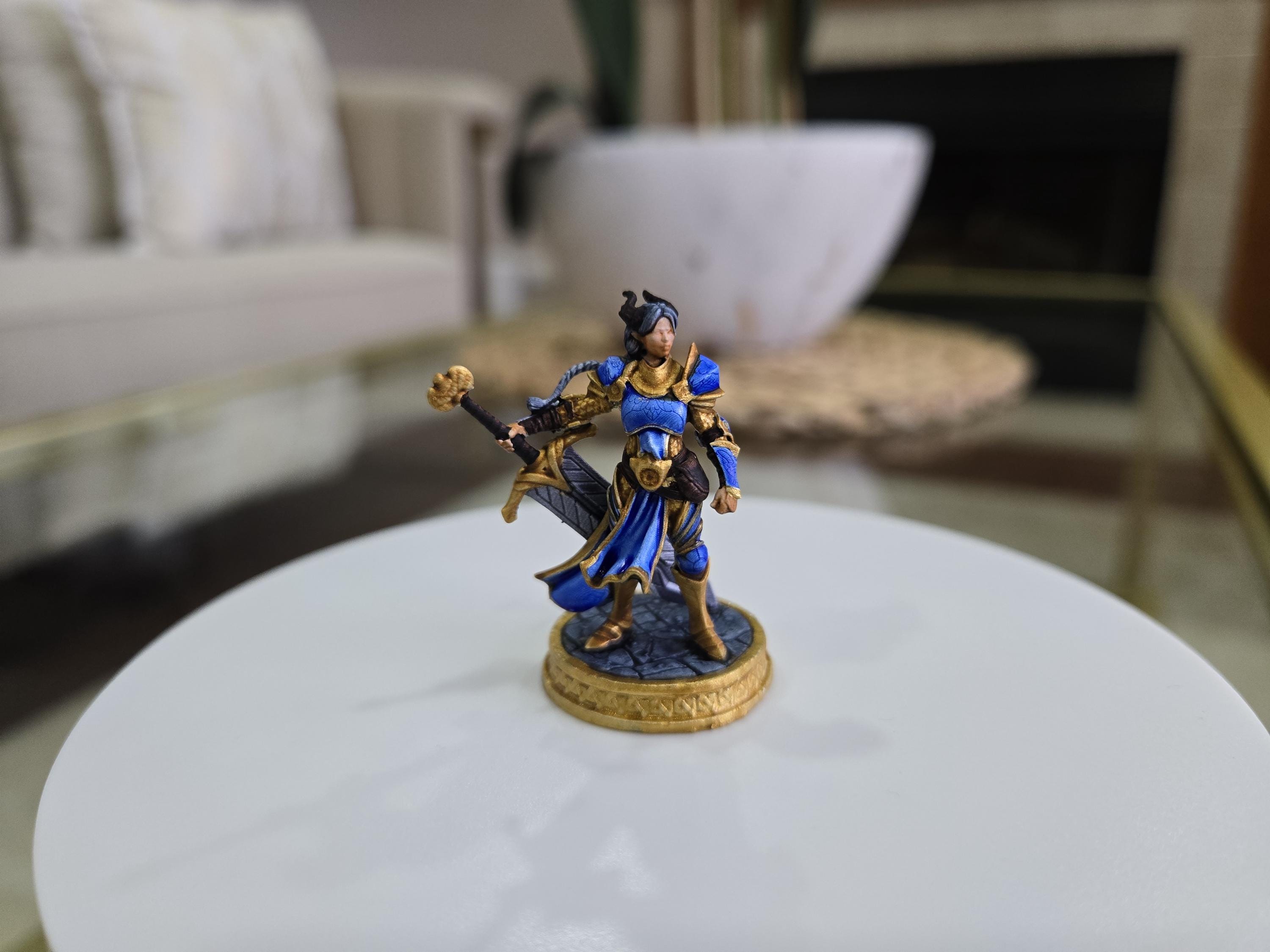 The Duskgate Champion D&D 5e Miniature with Character Sheet fantasy tabletop miniature