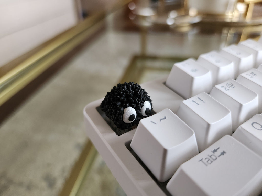 Hand-Painted Soot Sprite Artisan Keycap for mechanical keyboard