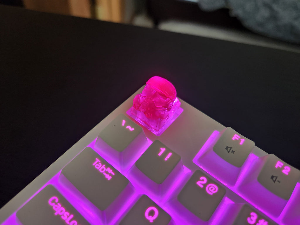 Clear Trooper Artisan Keycap for mechanical keyboard