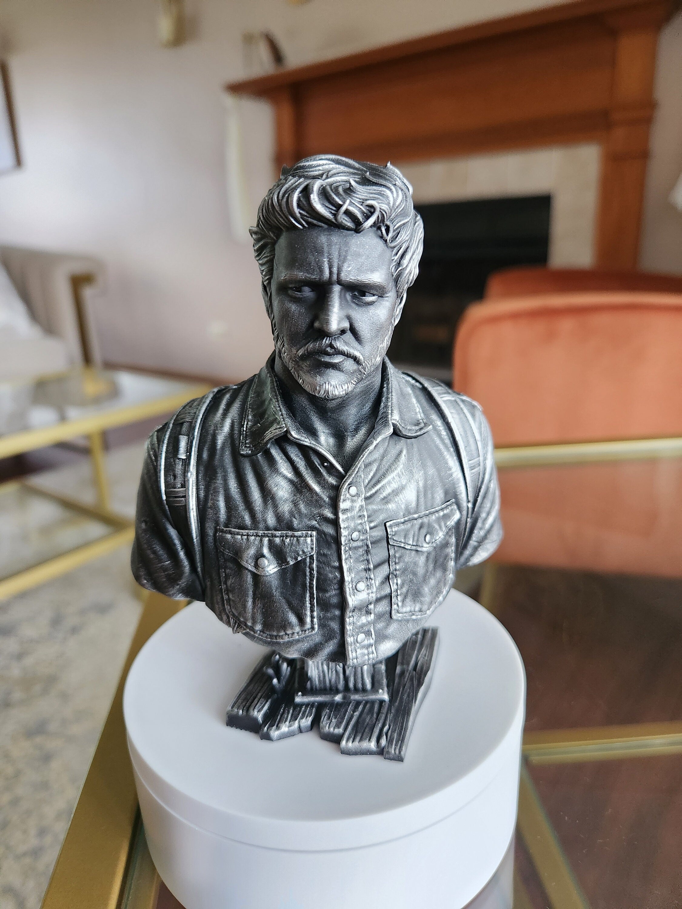 Hand-painted joel miller bust – 5.5 inches tall collectible display figure