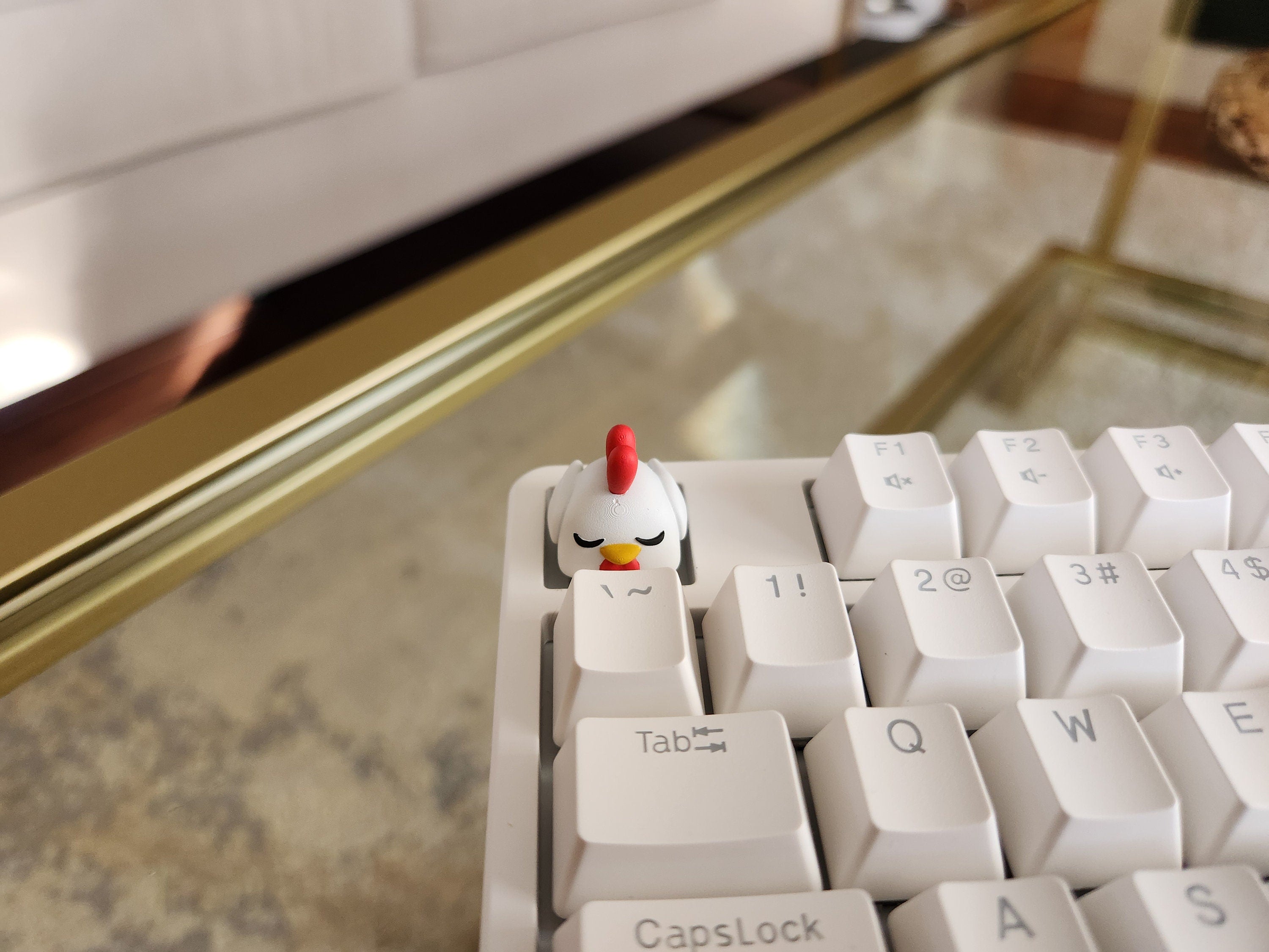 Hand-Painted Palworld Chikipi Artisan Keycap for mechanical keyboard