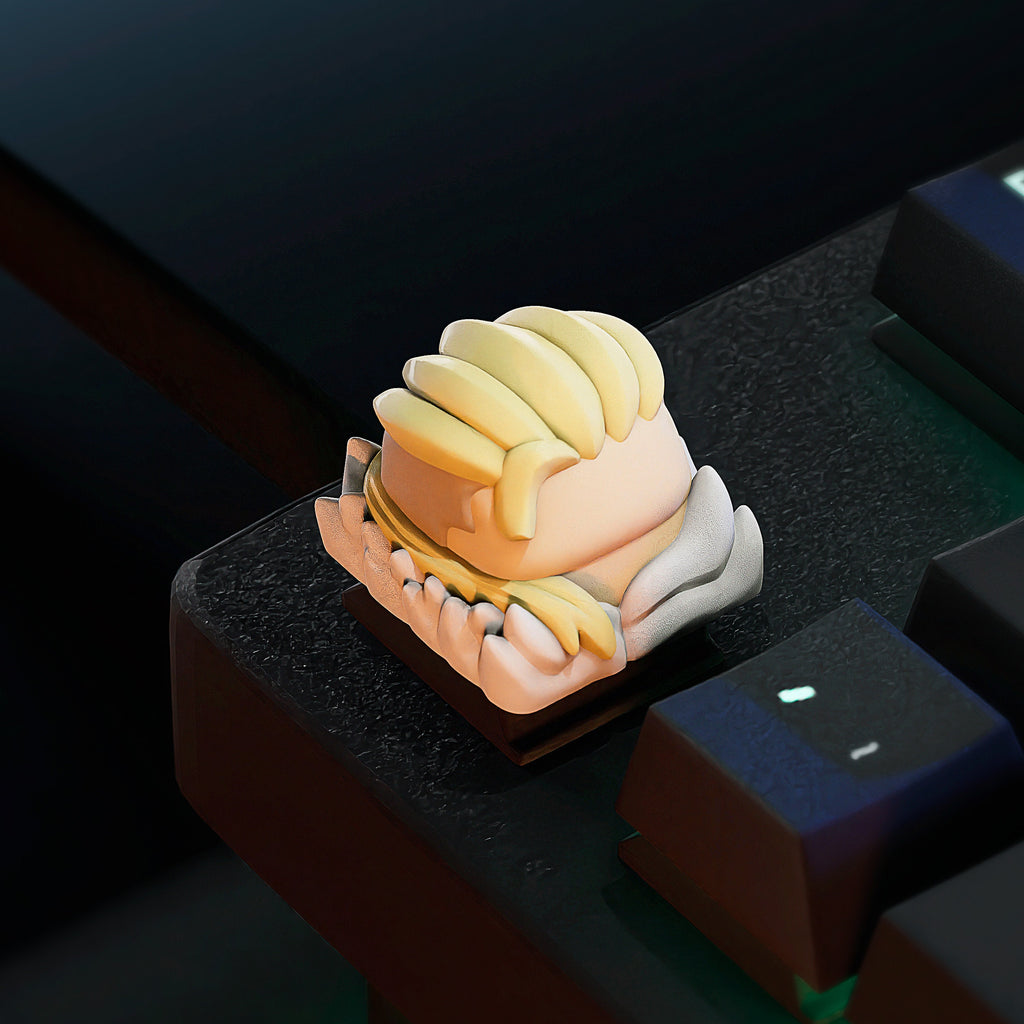Hand-Painted Valorant Jett, Viper and Sova Artisan Keycaps for mechanical keyboard