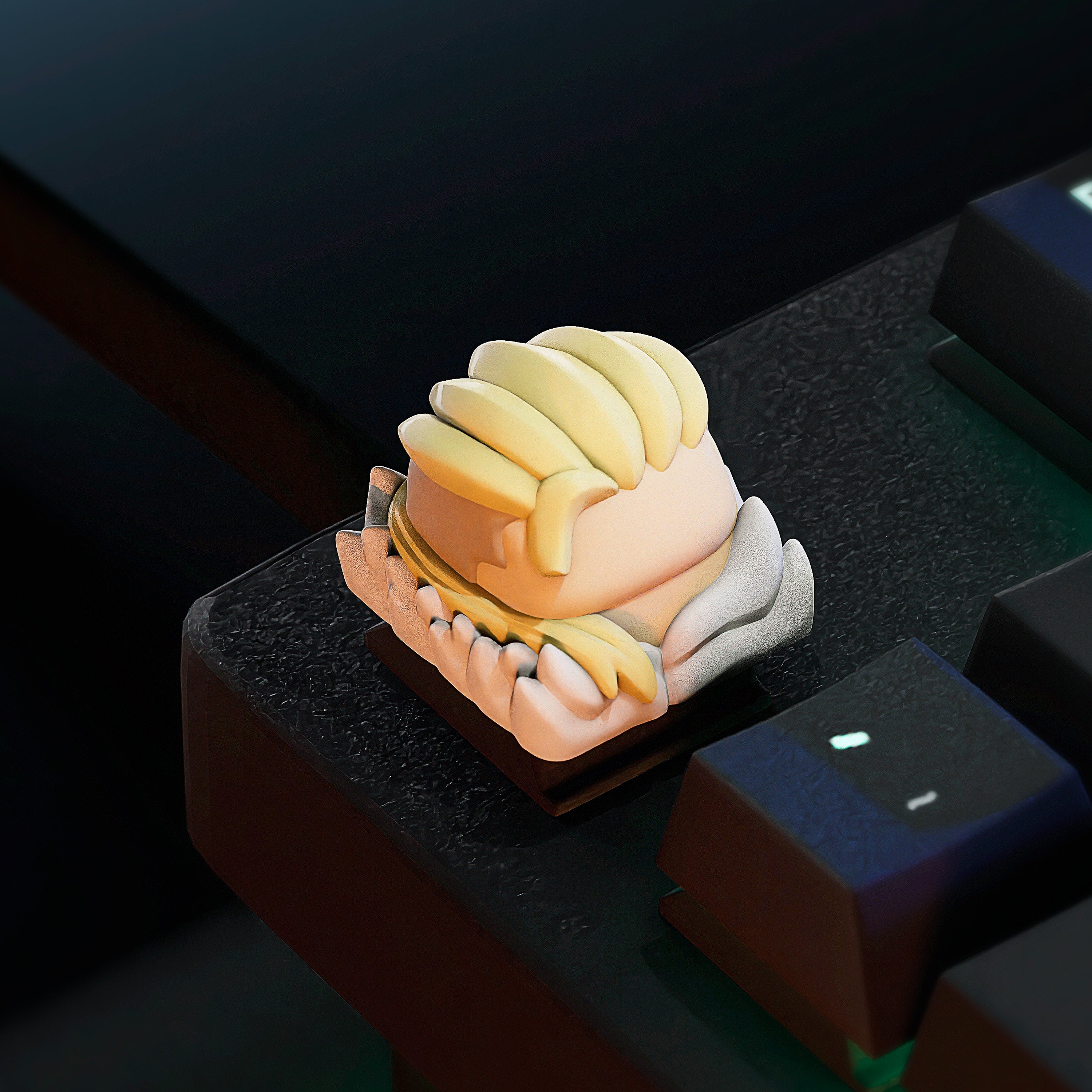 Hand-Painted Valorant Jett, Viper and Sova Artisan Keycaps for mechanical keyboard