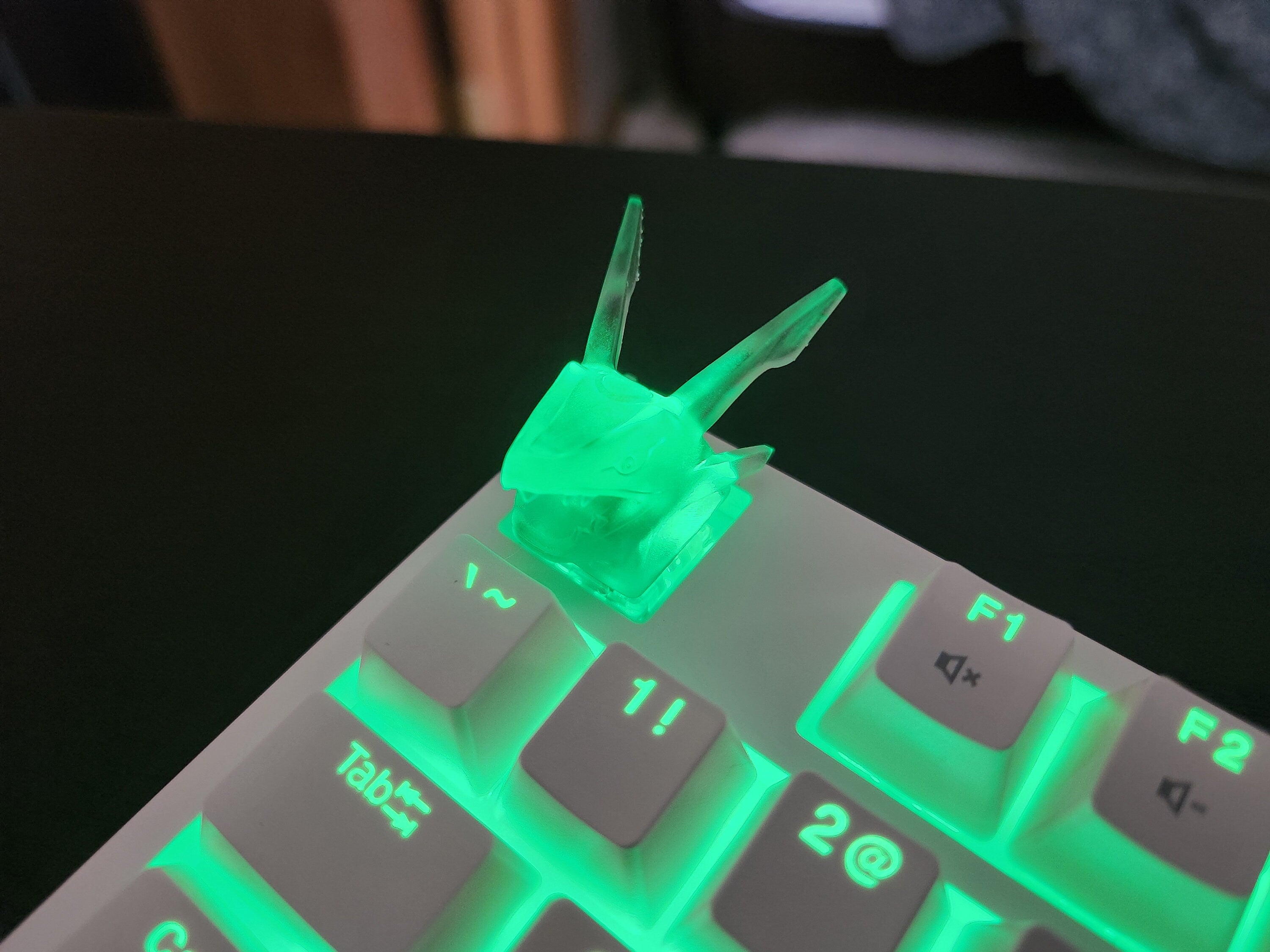Clear Video Game Artisan Keycap for mechanical keyboard
