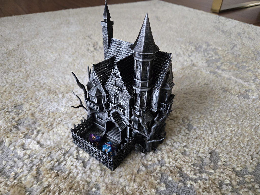 Haunted House Dice Tower tabletop dice tower