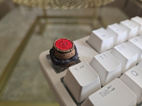 Hand-Painted Alexander Pot Video Game Fanart Artisan Keycap for mechanical keyboard