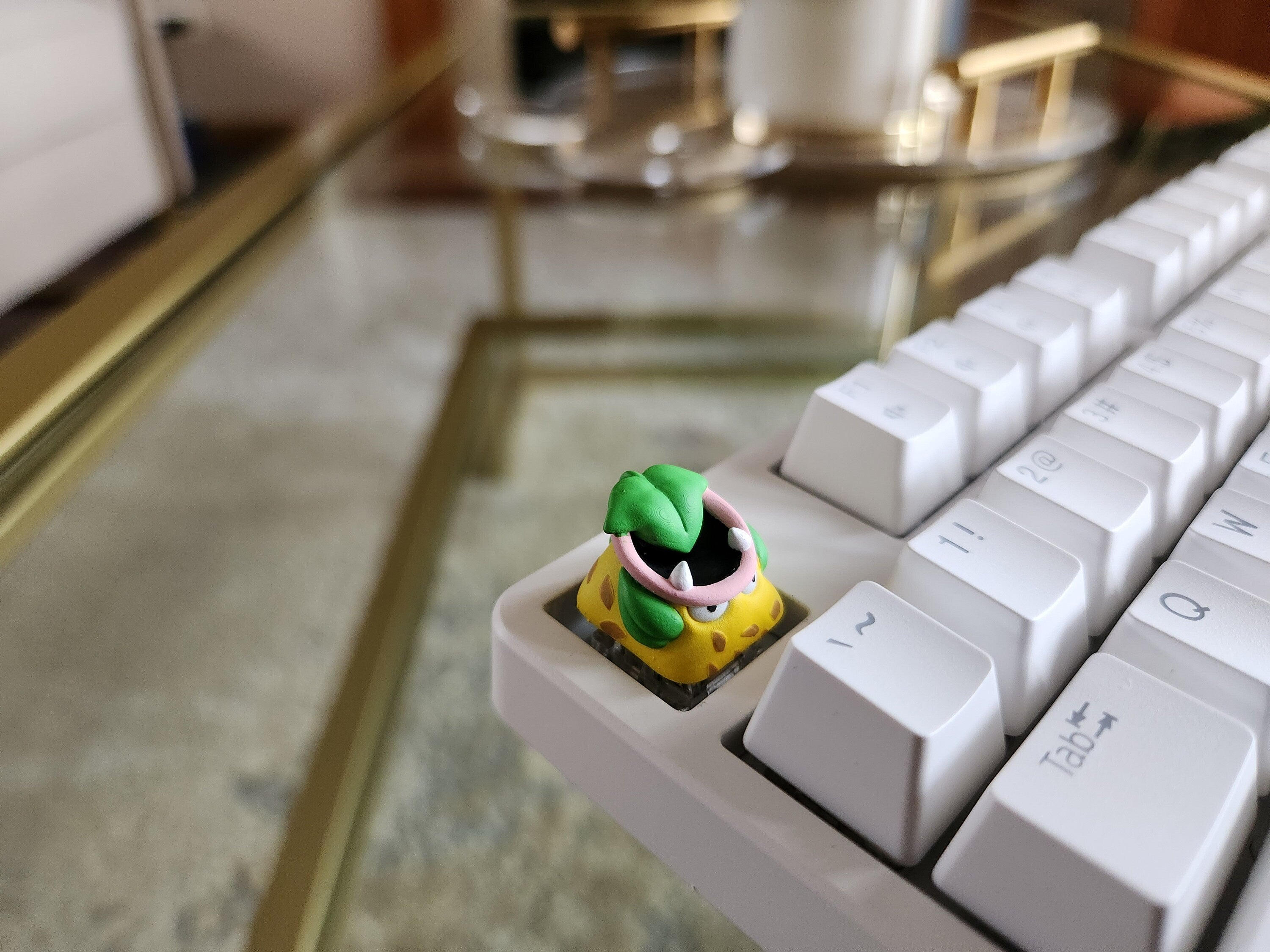 Hand-Painted Anime Victreebel Artisan Keycap for mechanical keyboard