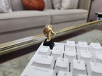 Hand-painted golden glove finger artisan keycap