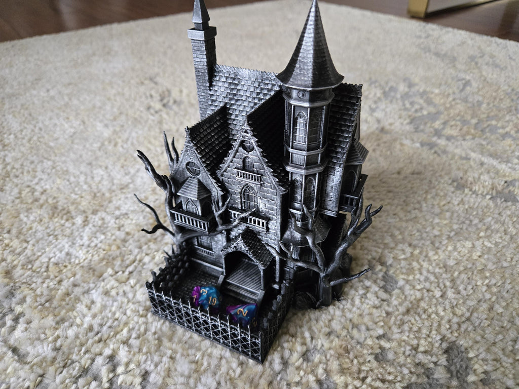 Haunted House Dice Tower tabletop dice tower
