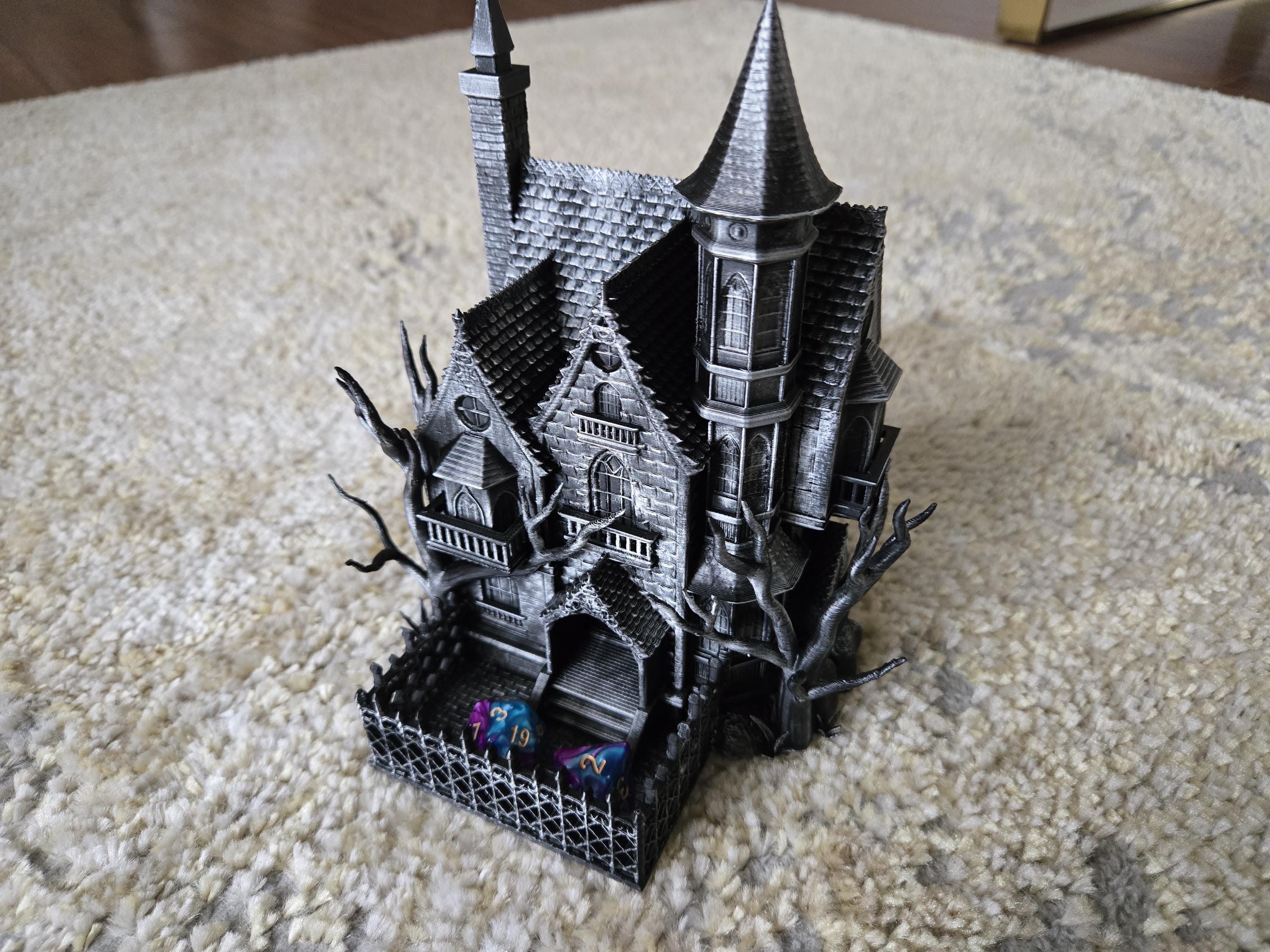 Haunted House Dice Tower tabletop dice tower