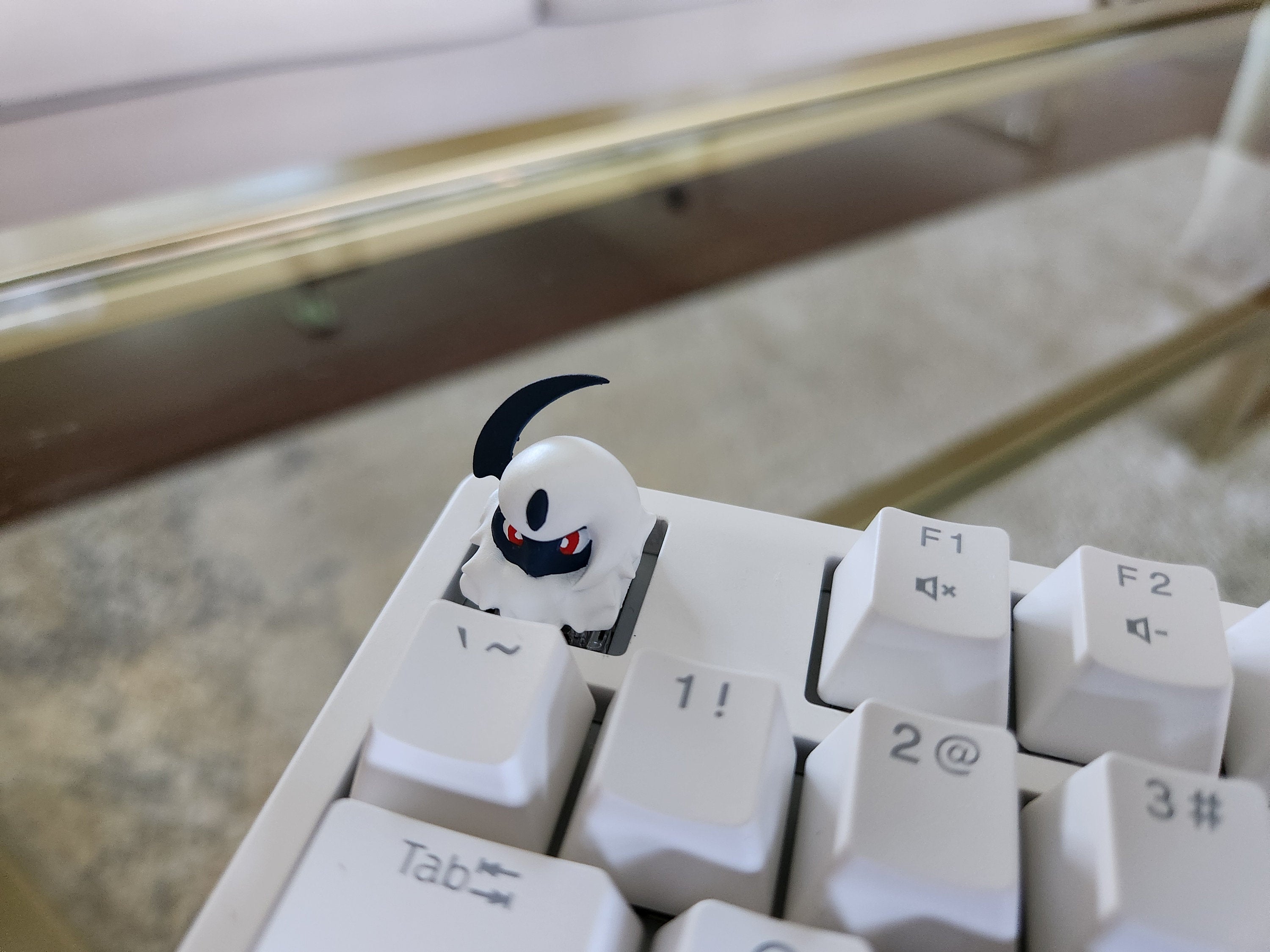 Hand-Painted Anime Absol Artisan Keycap for mechanical keyboard