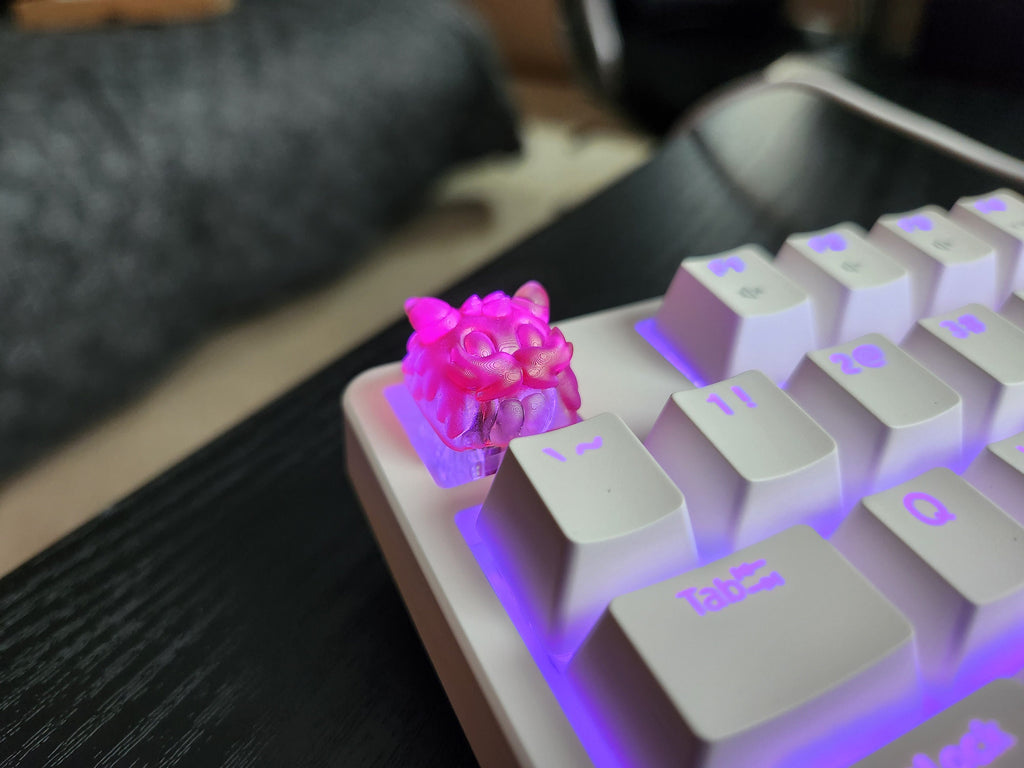 Clear Video Game Artisan Keycap for mechanical keyboard