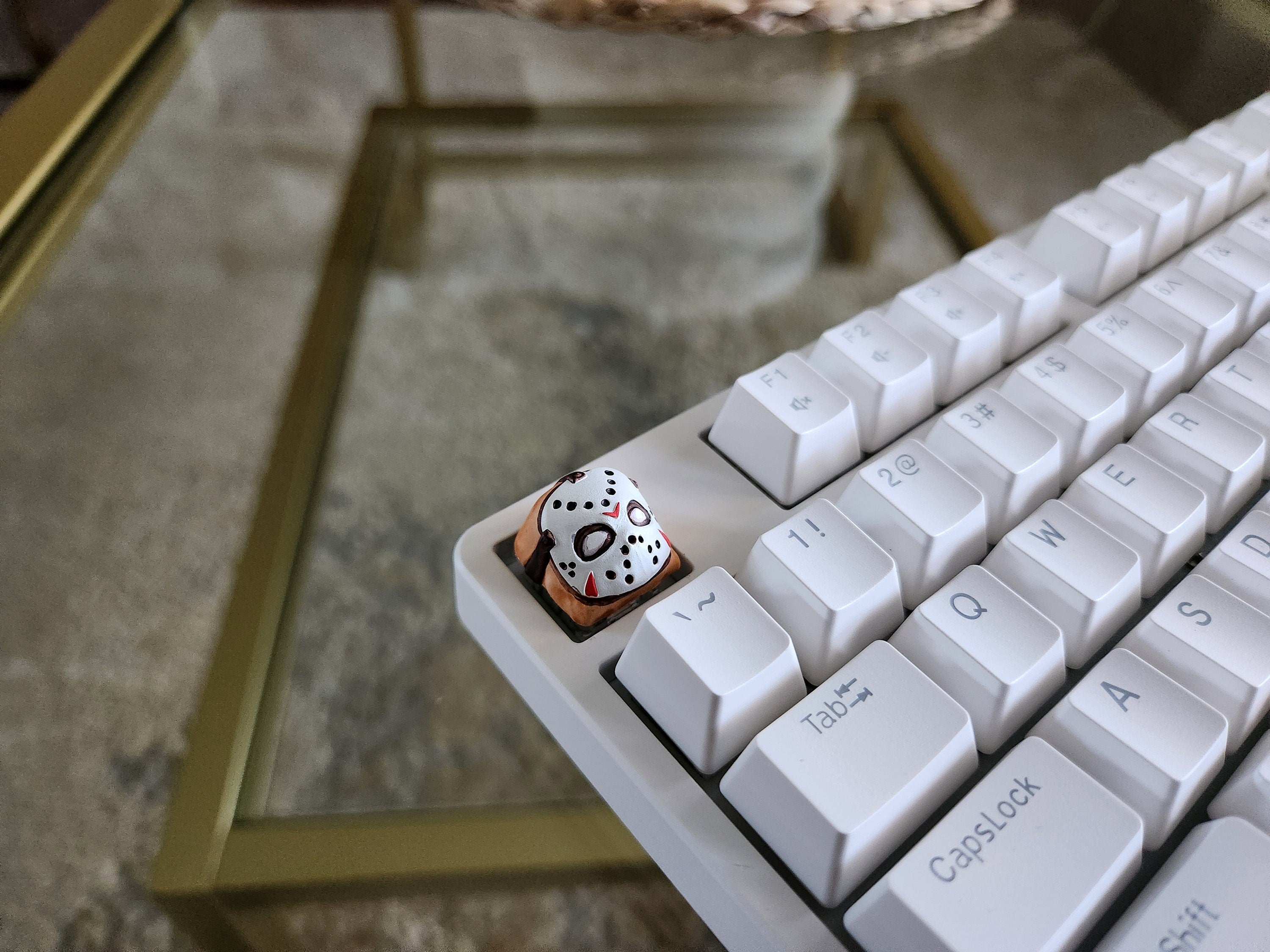 Hand-Painted Jason Movie Artisan Keycap for mechanical keyboard