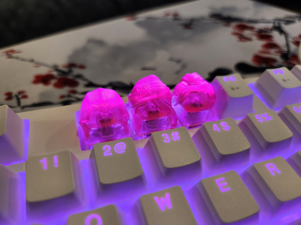 Clear Video Game Artisan Keycap for mechanical keyboard