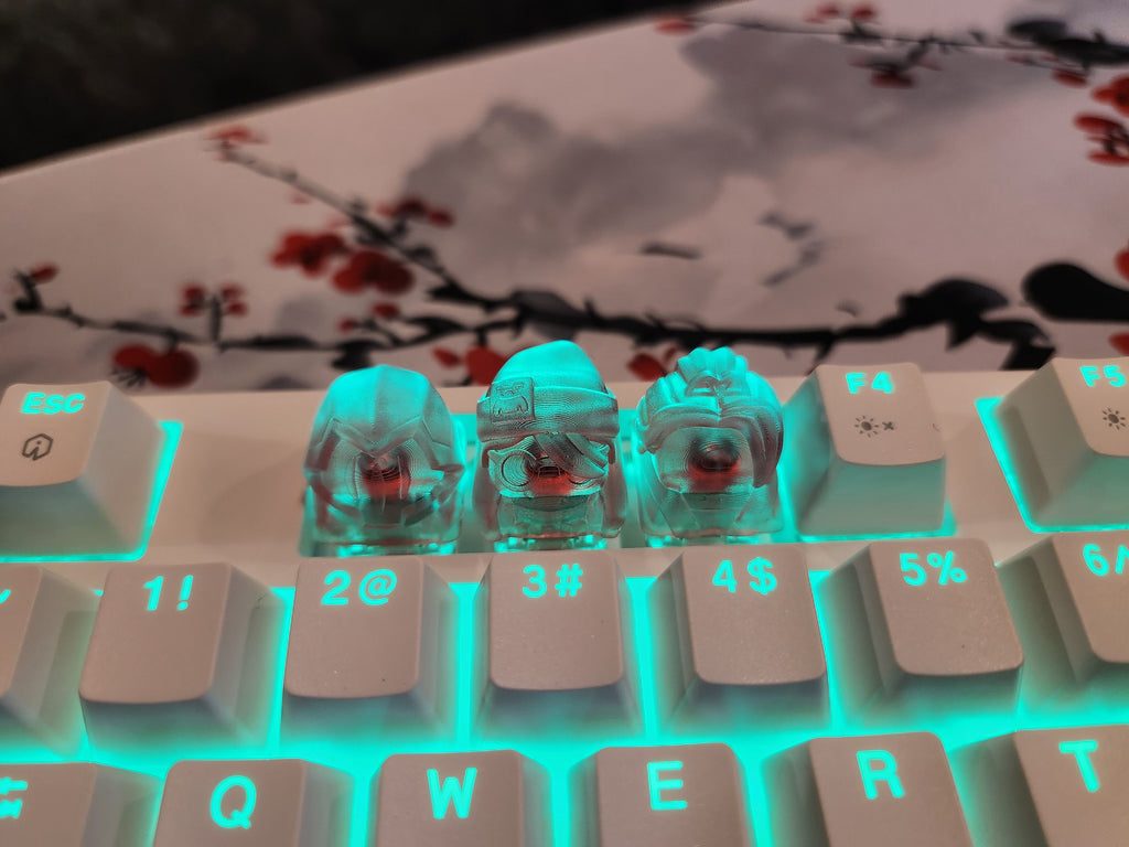 Clear Video Game Artisan Keycap for mechanical keyboard