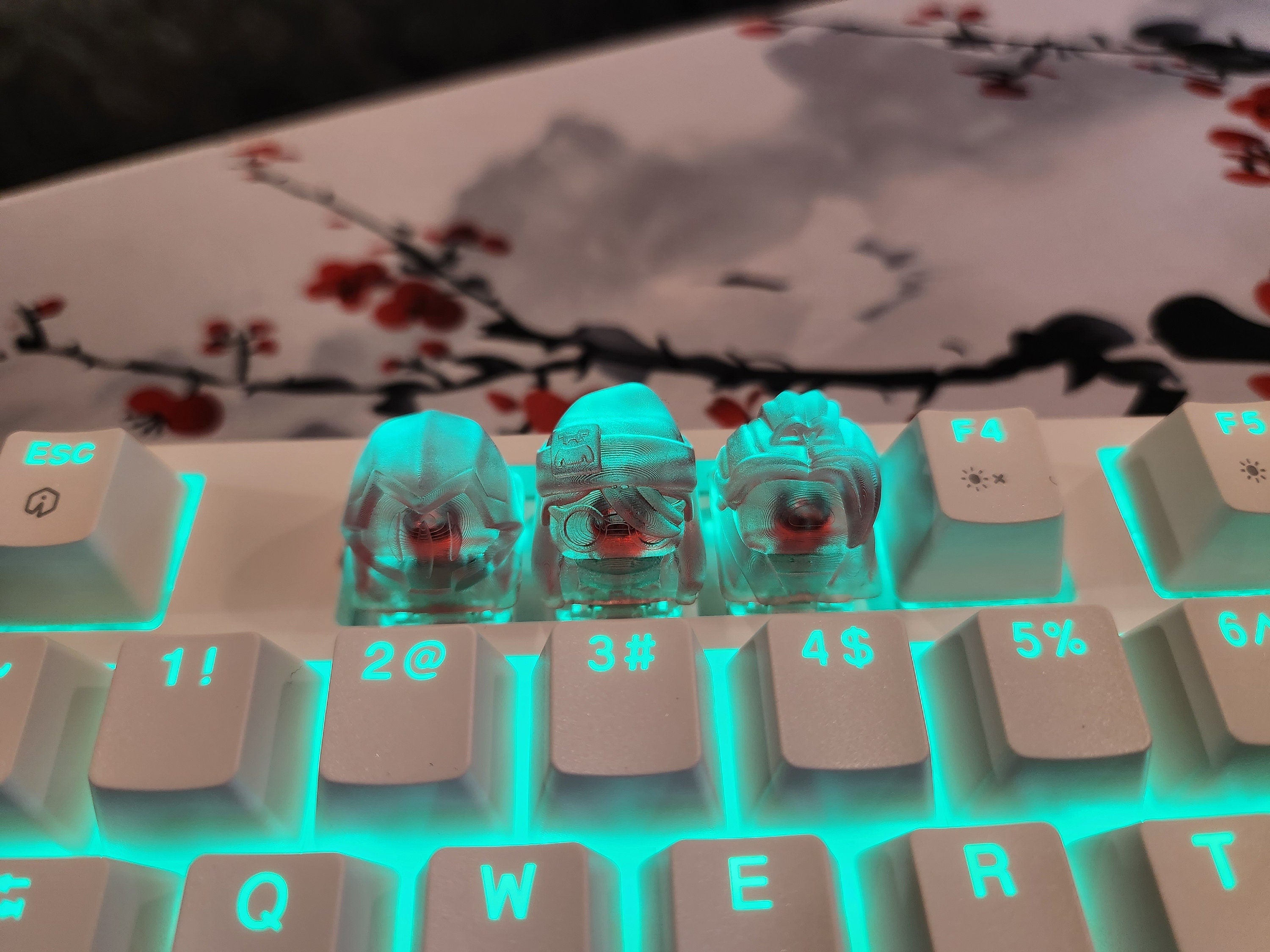 Clear Video Game Artisan Keycap for mechanical keyboard