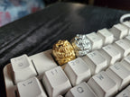 Metallic Hollow Gourd – metallic artisan keycap for mechanical keyboard – view 2