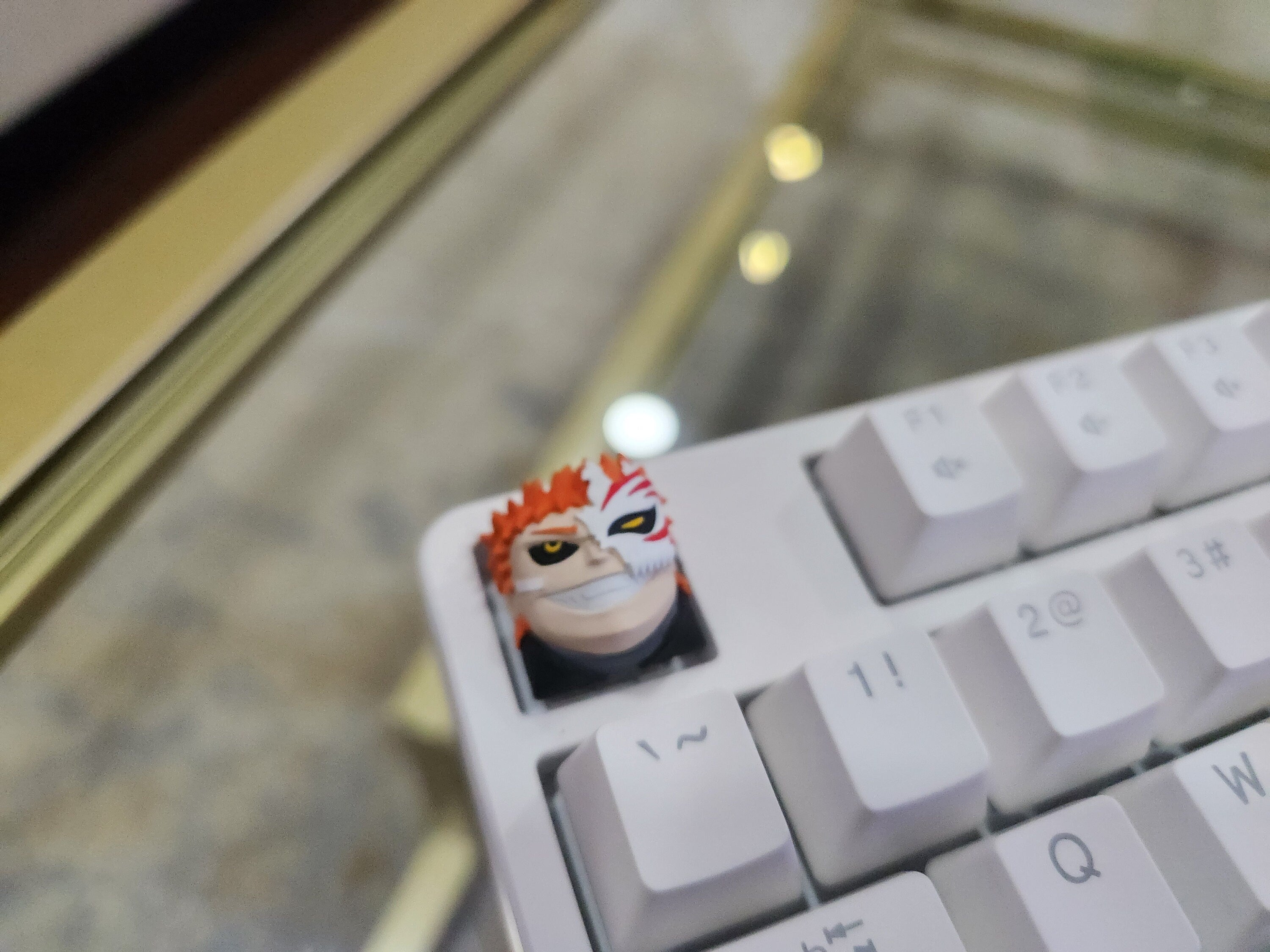 Hand-painted anime character artisan keycap for mechanical keyboard