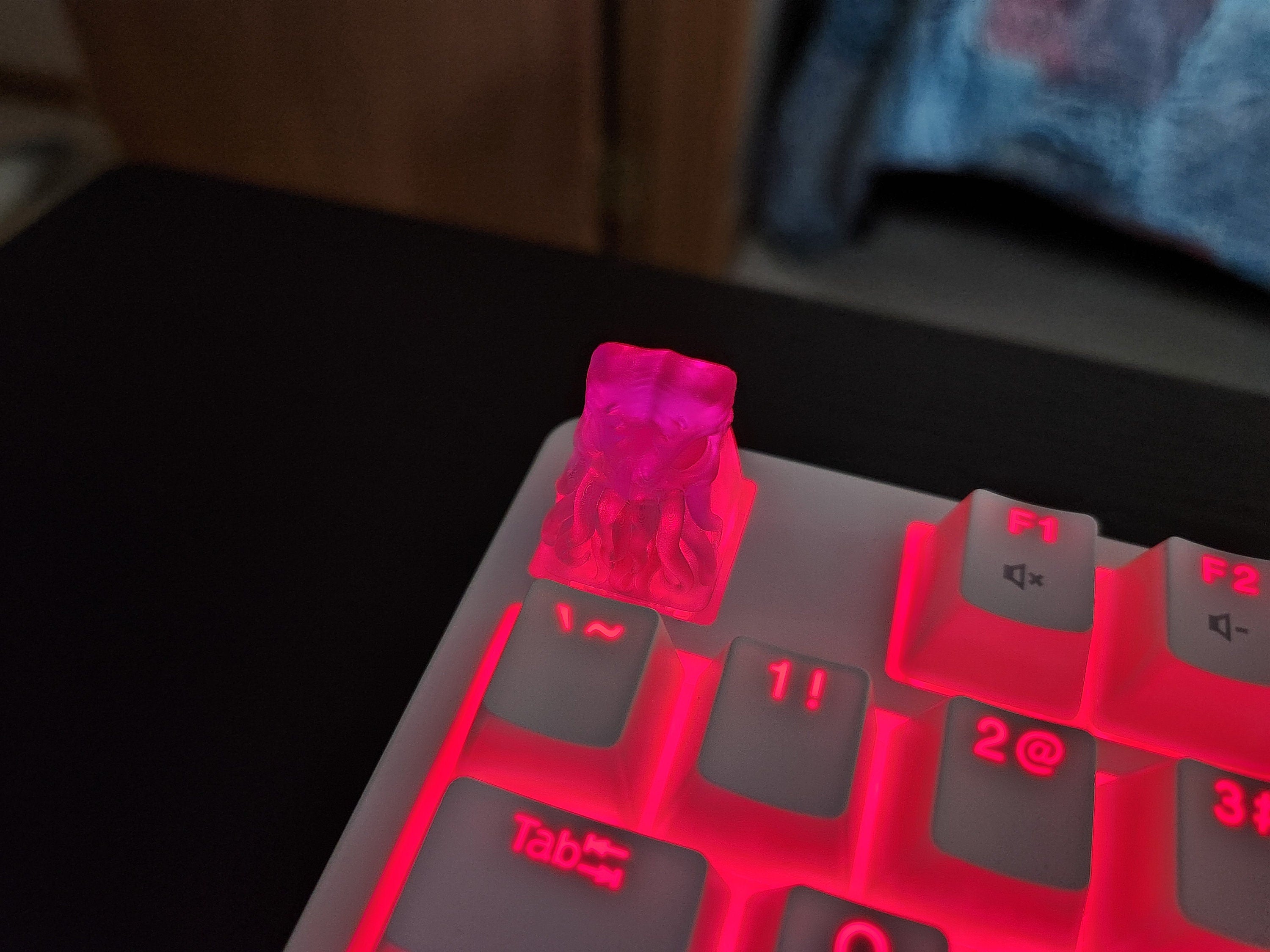 Clear Cthulu Artisan Keycap for mechanical keyboard