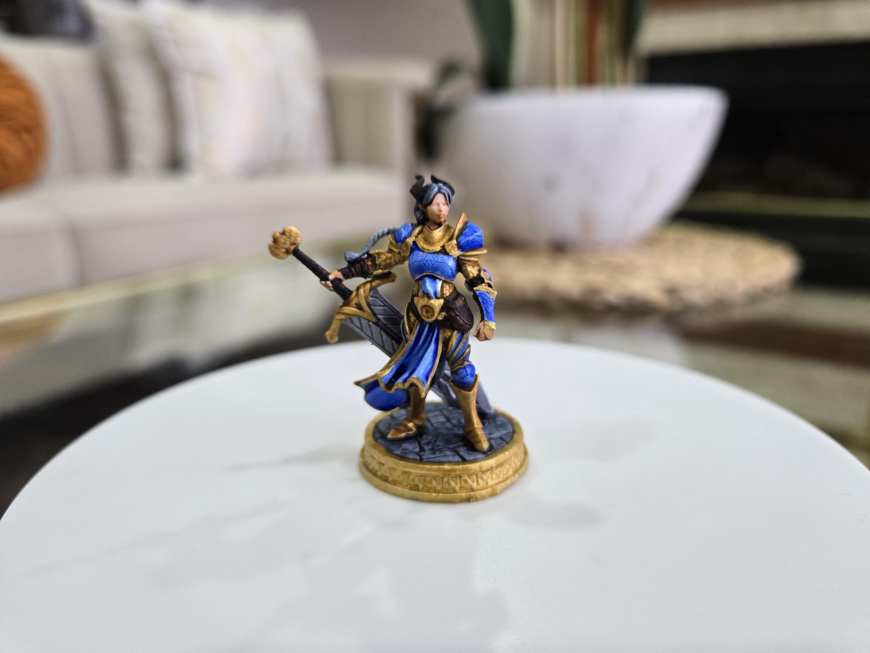 The Duskgate Champion D&D 5e Miniature with Character Sheet fantasy tabletop miniature