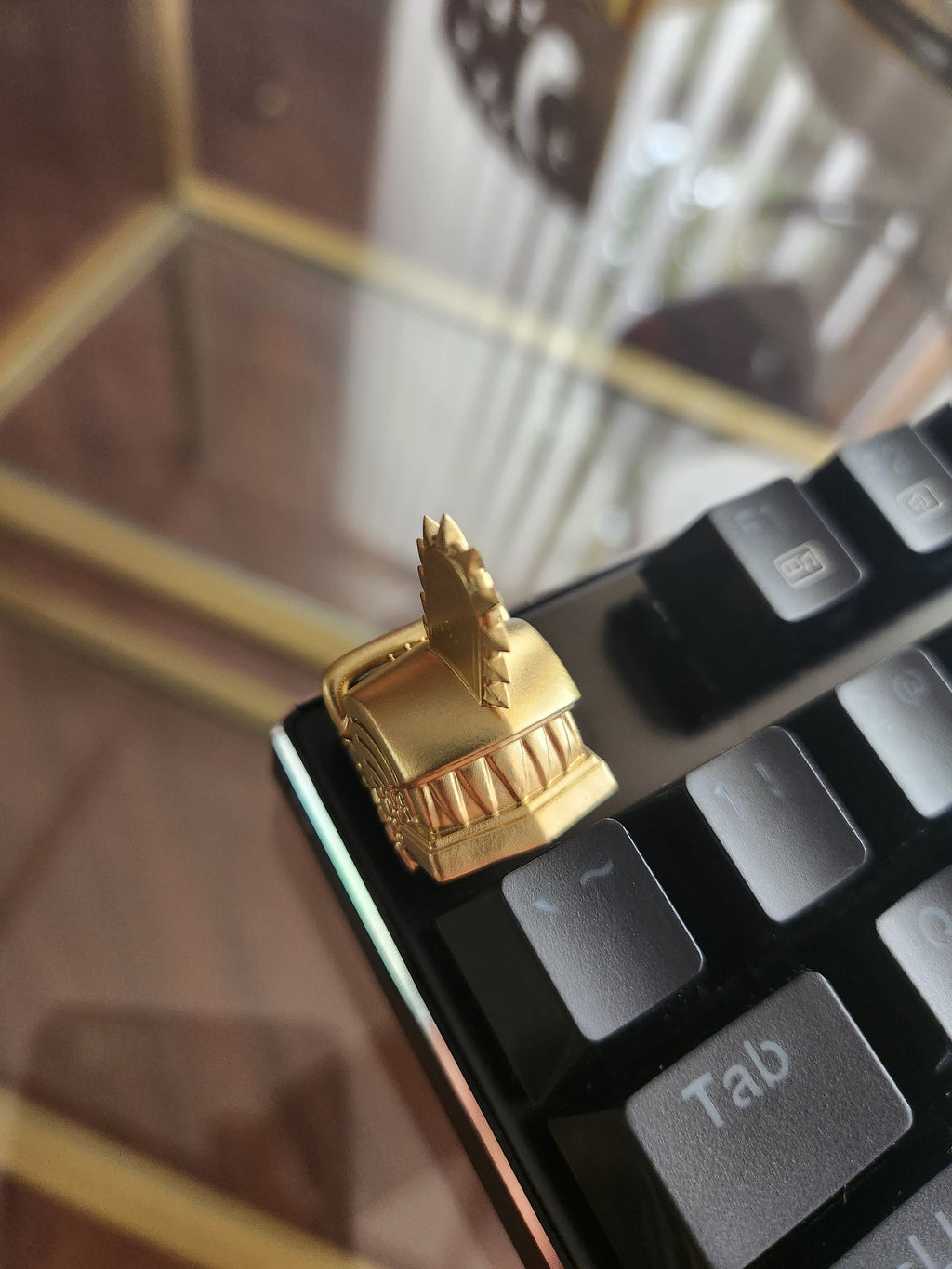 Hand-Painted Anime Metallic Artisan Keycap for mechanical keyboard