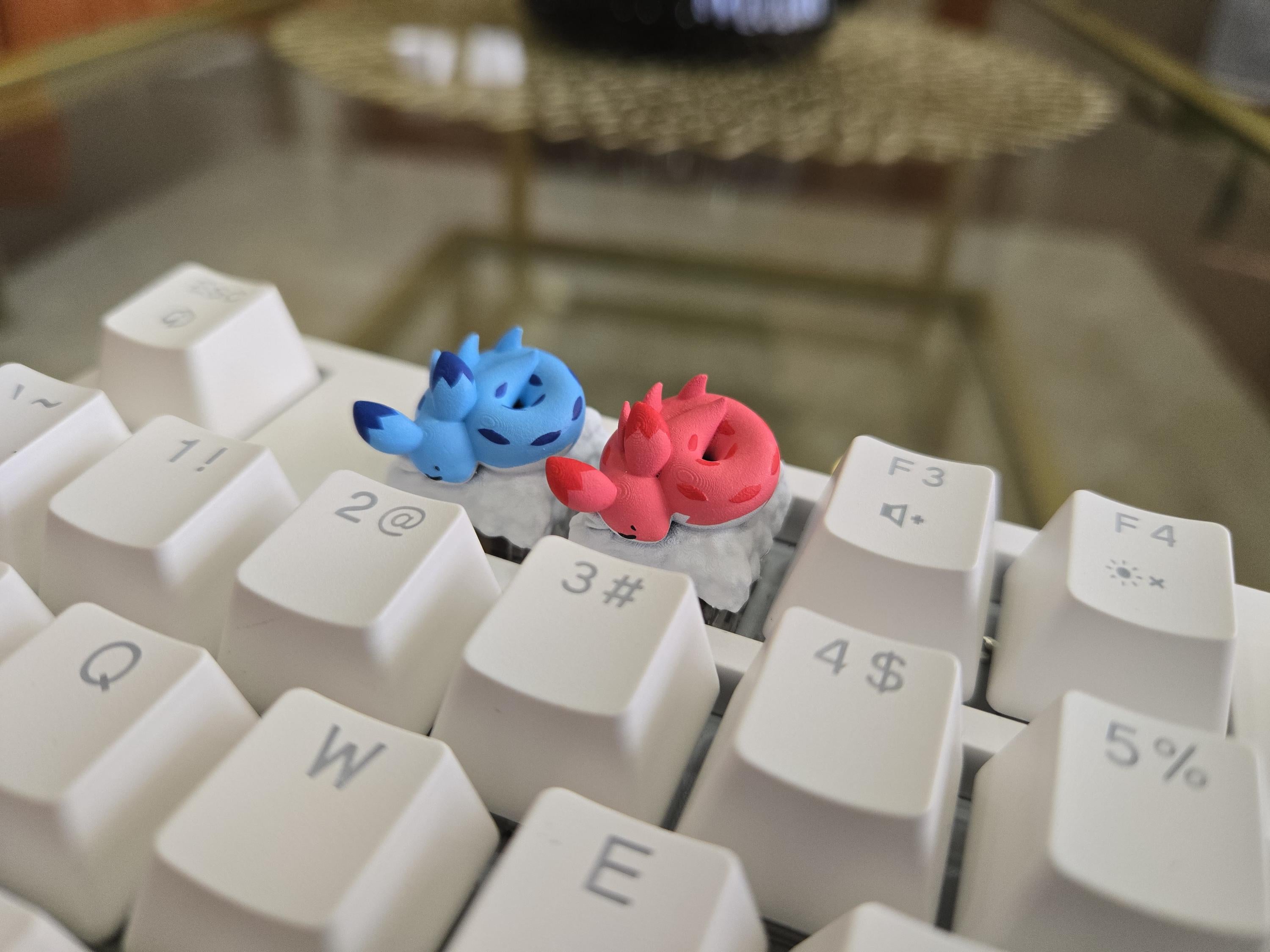 Hand-Painted Palworld Chillet Video Game Artisan Keycap for mechanical keyboard